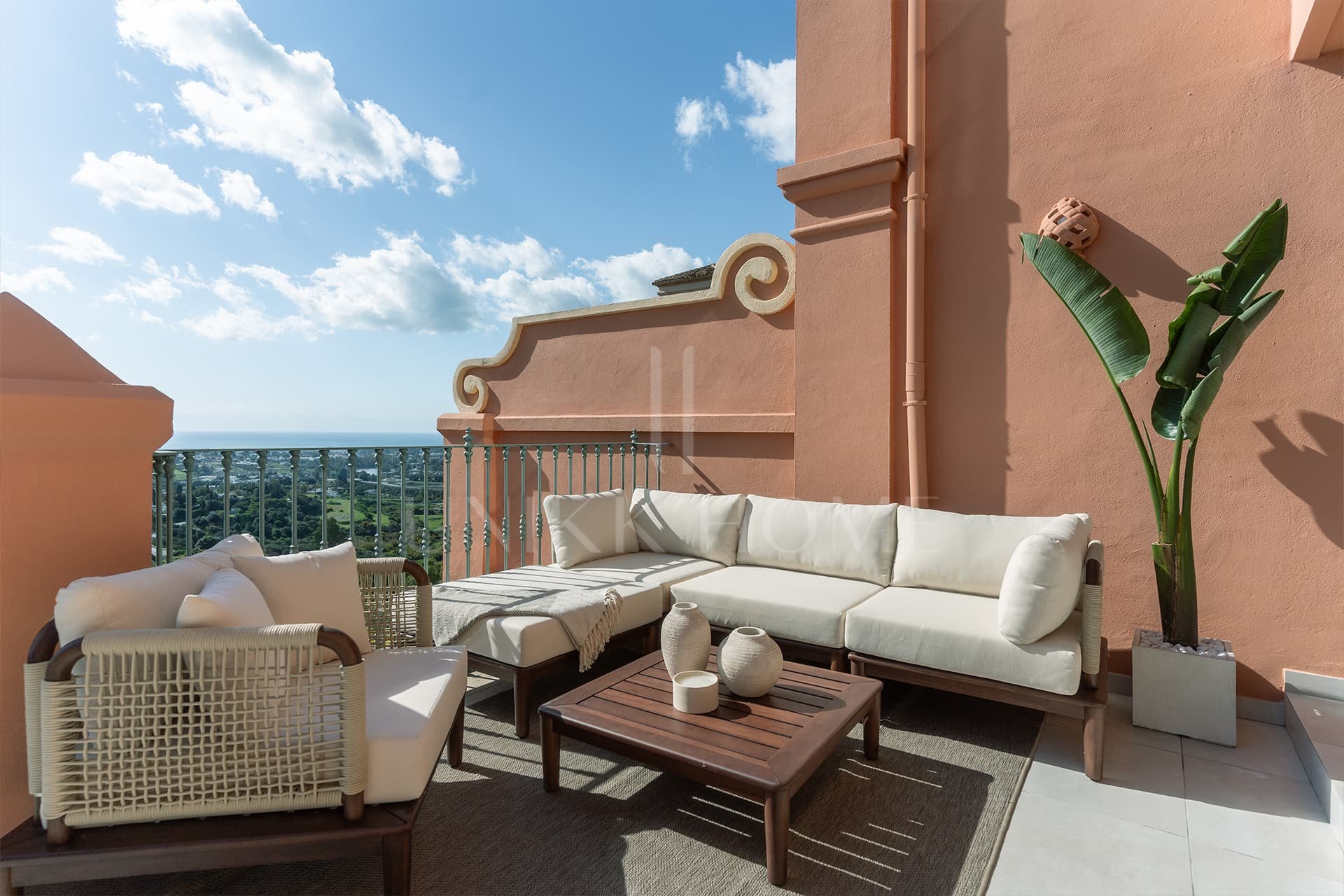 A Scandinavian style 4 bed townhouse with panoramic sea views
