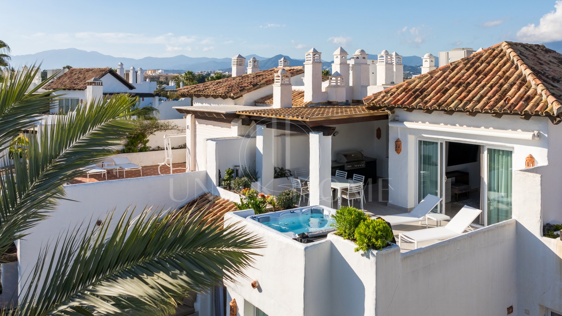 Stunning duplex penthouse beach front in the sought after area of Puerto Banús