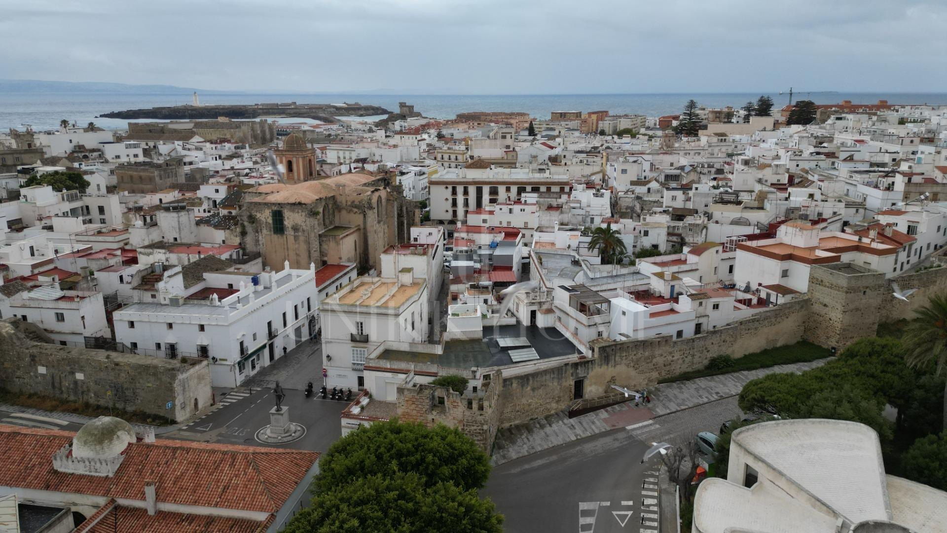 HOUSE IN THE HISTORIC CENTER OF TARIFA ON THE MEDIEVAL WALL.