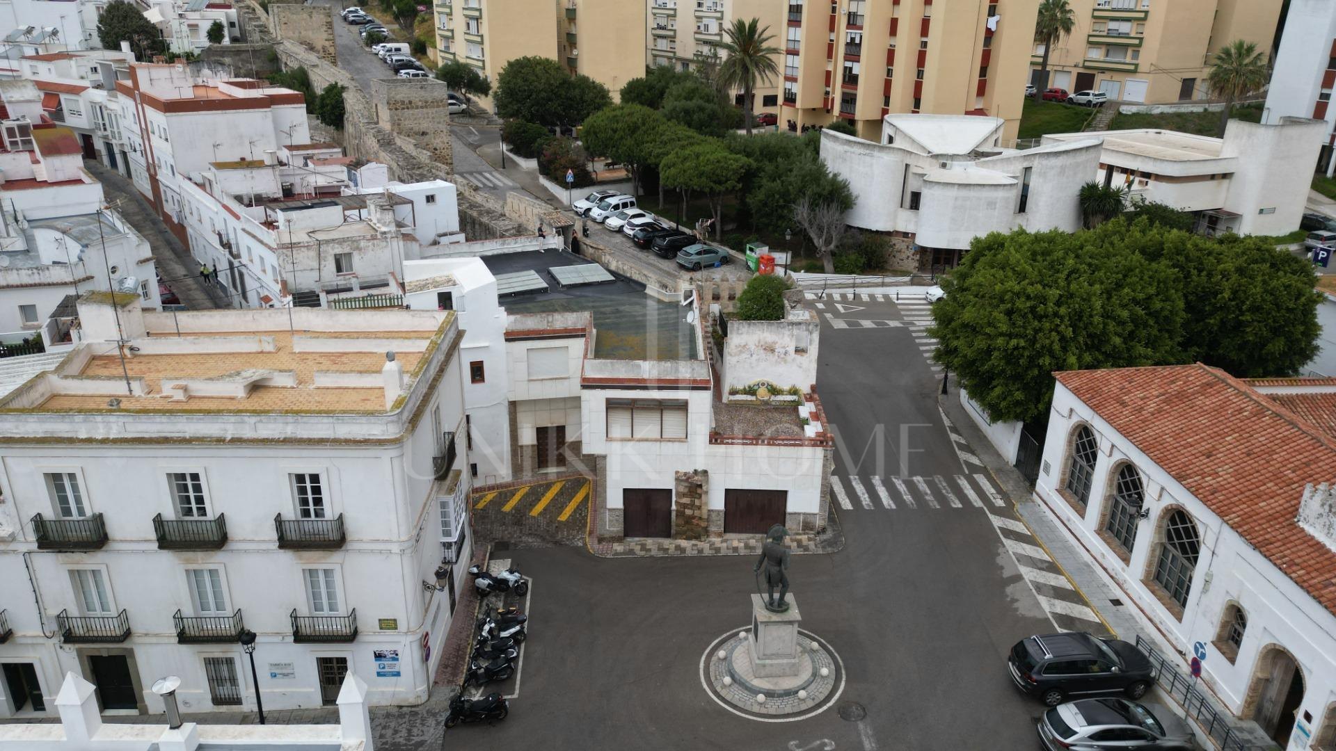 HOUSE IN THE HISTORIC CENTER OF TARIFA ON THE MEDIEVAL WALL.