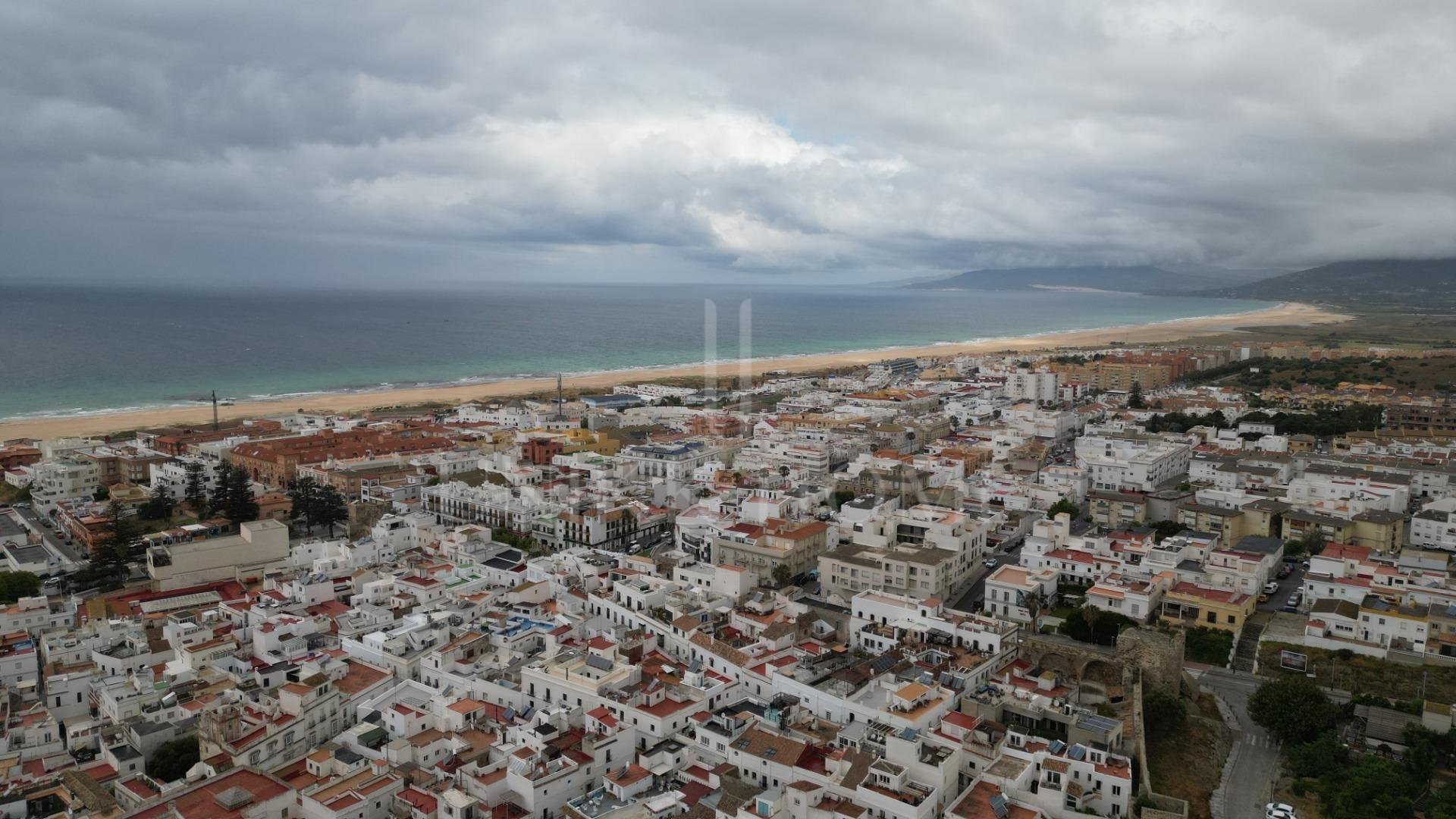 HOUSE IN THE HISTORIC CENTER OF TARIFA ON THE MEDIEVAL WALL.