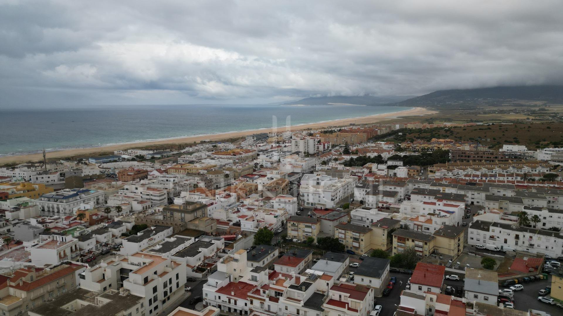 HOUSE IN THE HISTORIC CENTER OF TARIFA ON THE MEDIEVAL WALL.