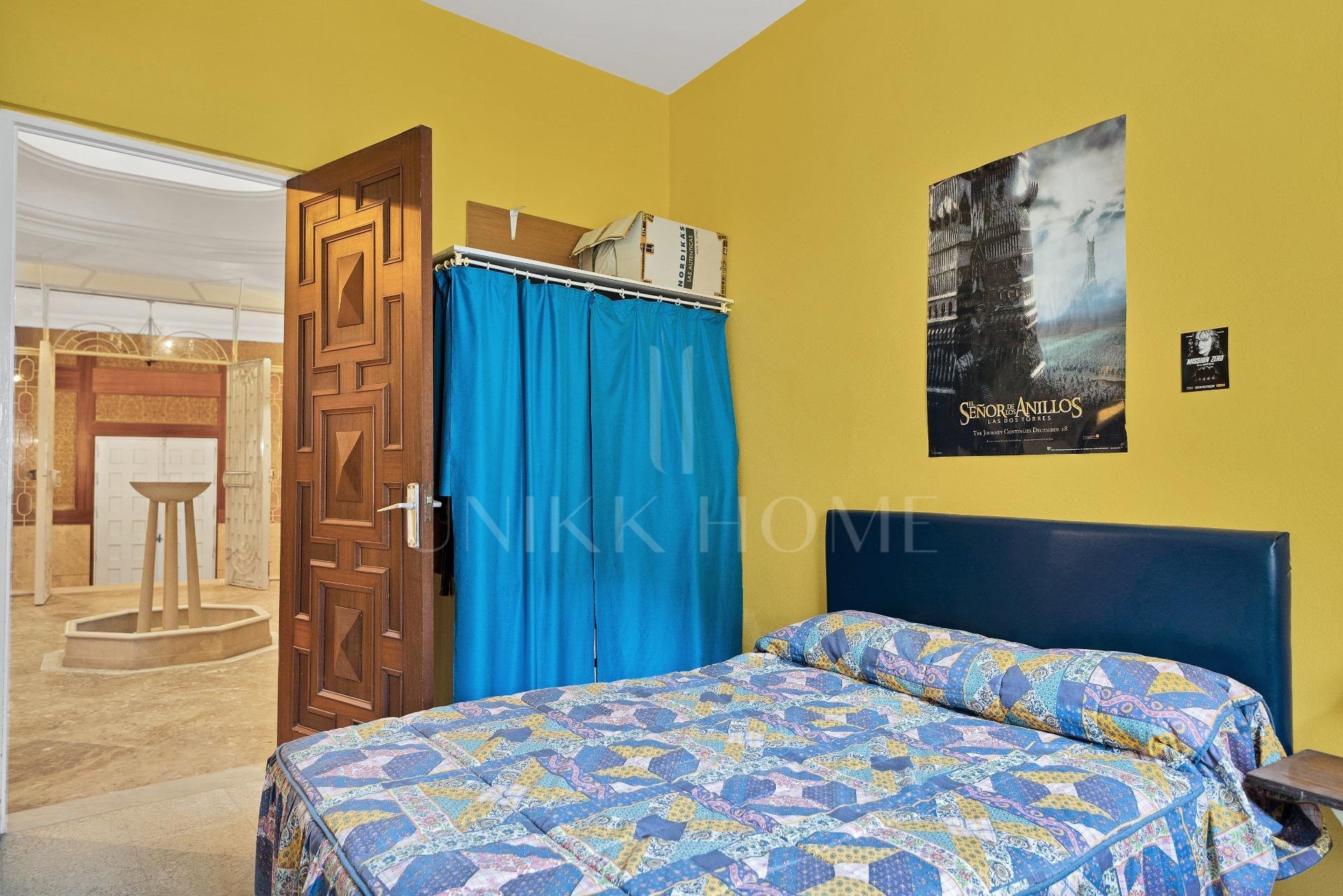 HOUSE IN THE HISTORIC CENTER OF TARIFA ON THE MEDIEVAL WALL.