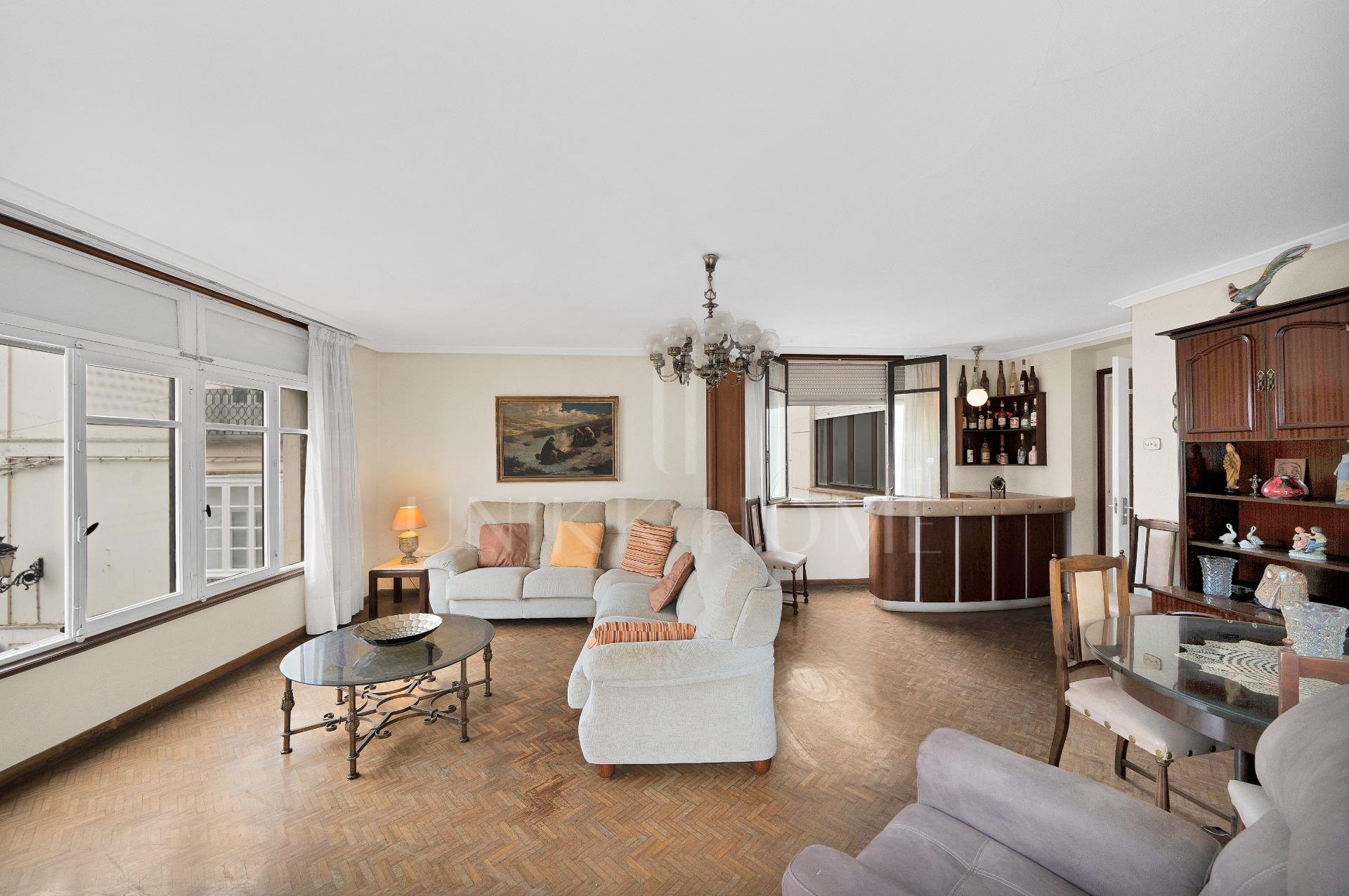 HOUSE IN THE HISTORIC CENTER OF TARIFA ON THE MEDIEVAL WALL.