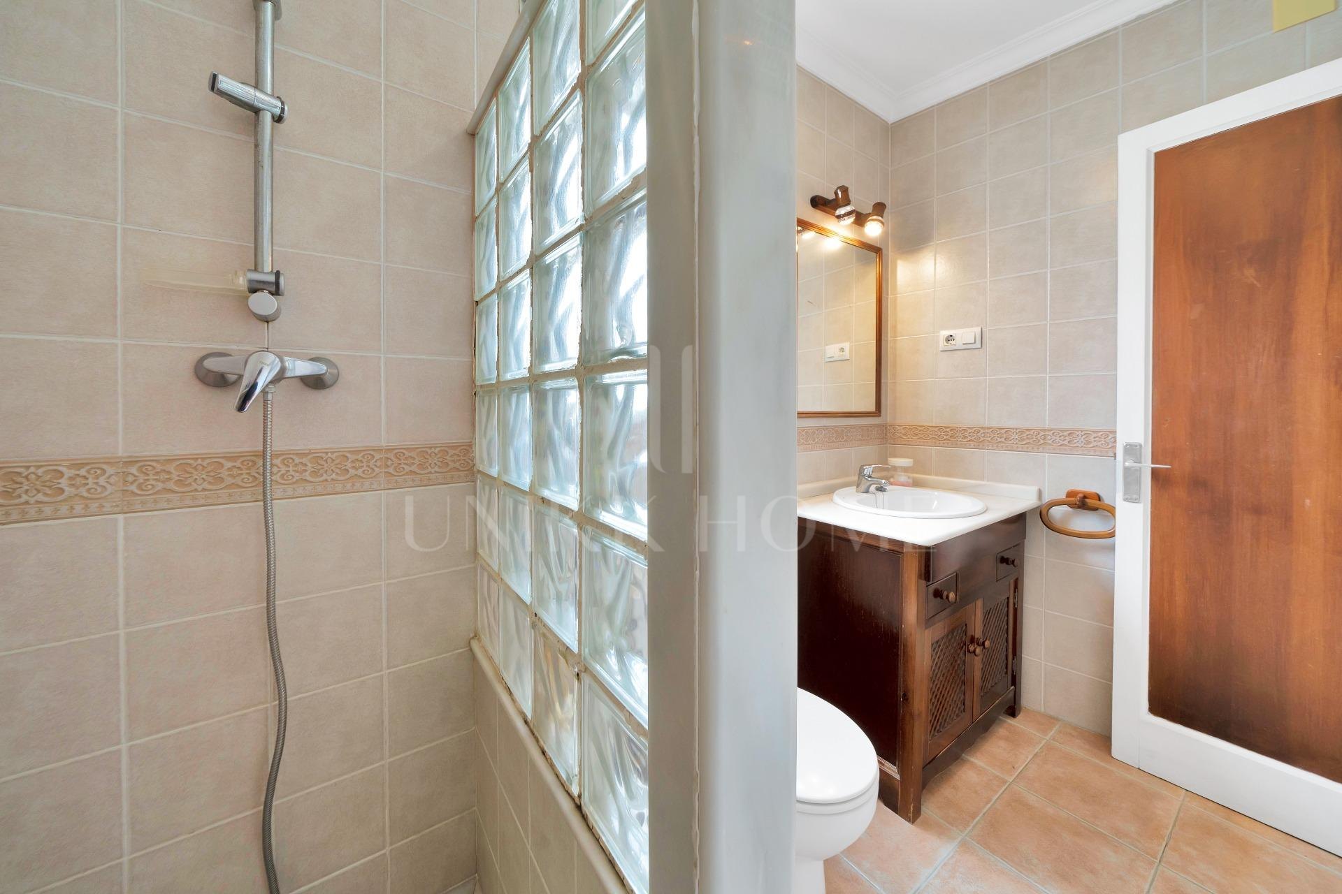 HOUSE IN THE HISTORIC CENTER OF TARIFA ON THE MEDIEVAL WALL.