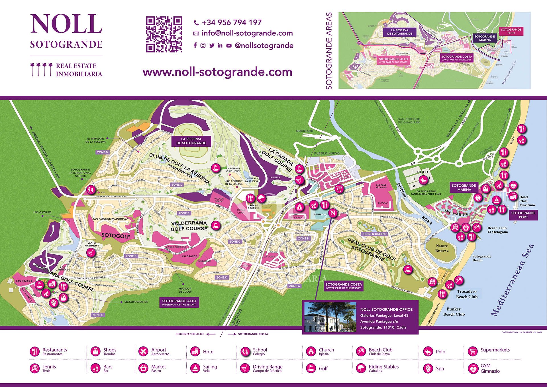 Sotogrande Map and points of interest