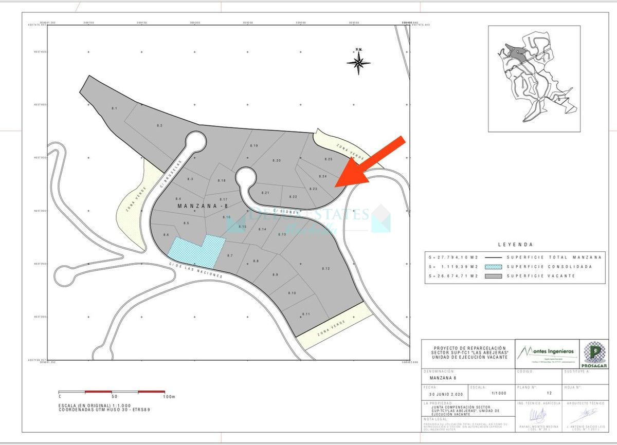 Parcela Residencial en venta en Estepona