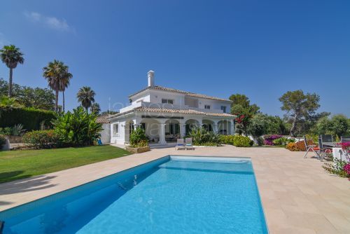 Elegant Andalusian-style villa frontline to Real Valderrama golf course, Sotogrande