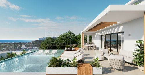 Contemporary detached villa with panoramic sea views in Casares