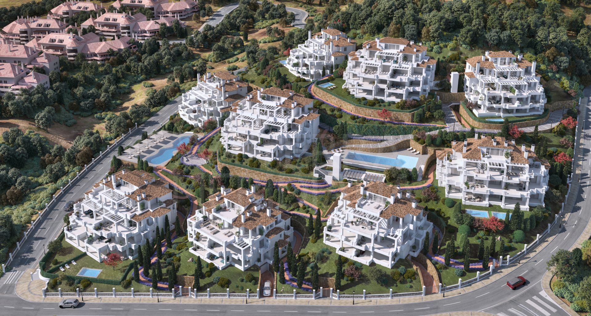 9 Lions Residences, Nueva Andalucia - 9 Lions Residences comprende más de 50 apartamentos en nueve villas en Nueva Andalucia