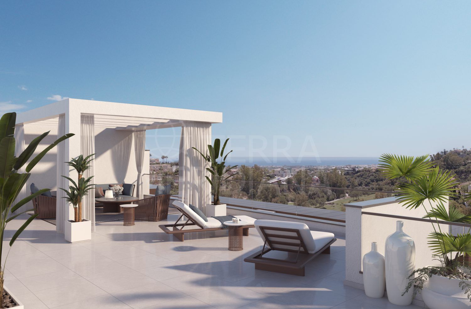 Off-plan ground floor apartment with country views for sale in Alborada Homes, Benahavis