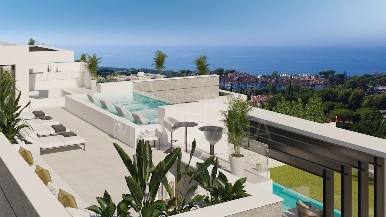 Villa nueva con sauna y gimnasio a la venta en la emblemática Milla de Oro de Marbella