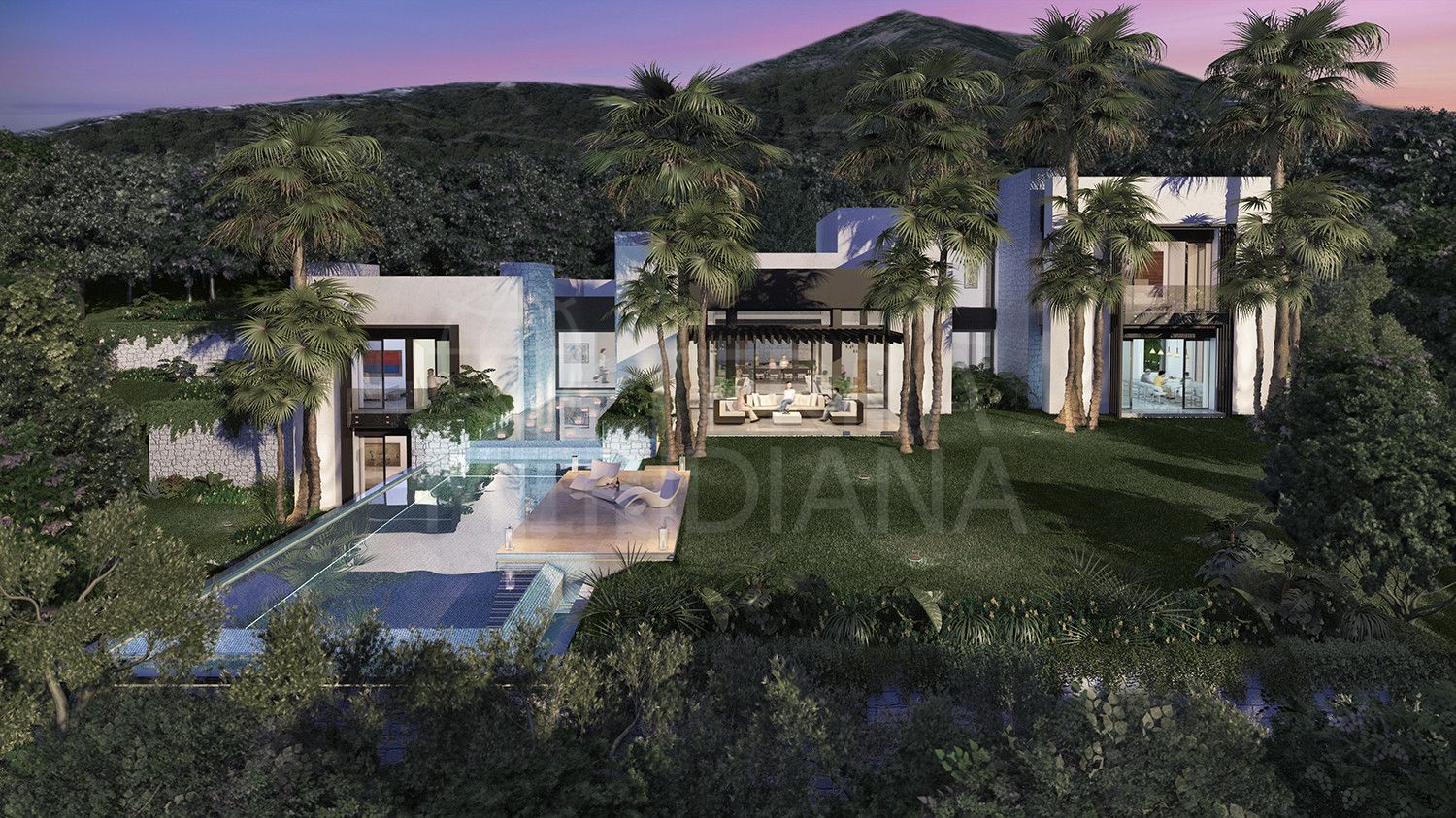 Warm contemporary villa for sale in Cascada de Camojan, Marbella Golden Mile