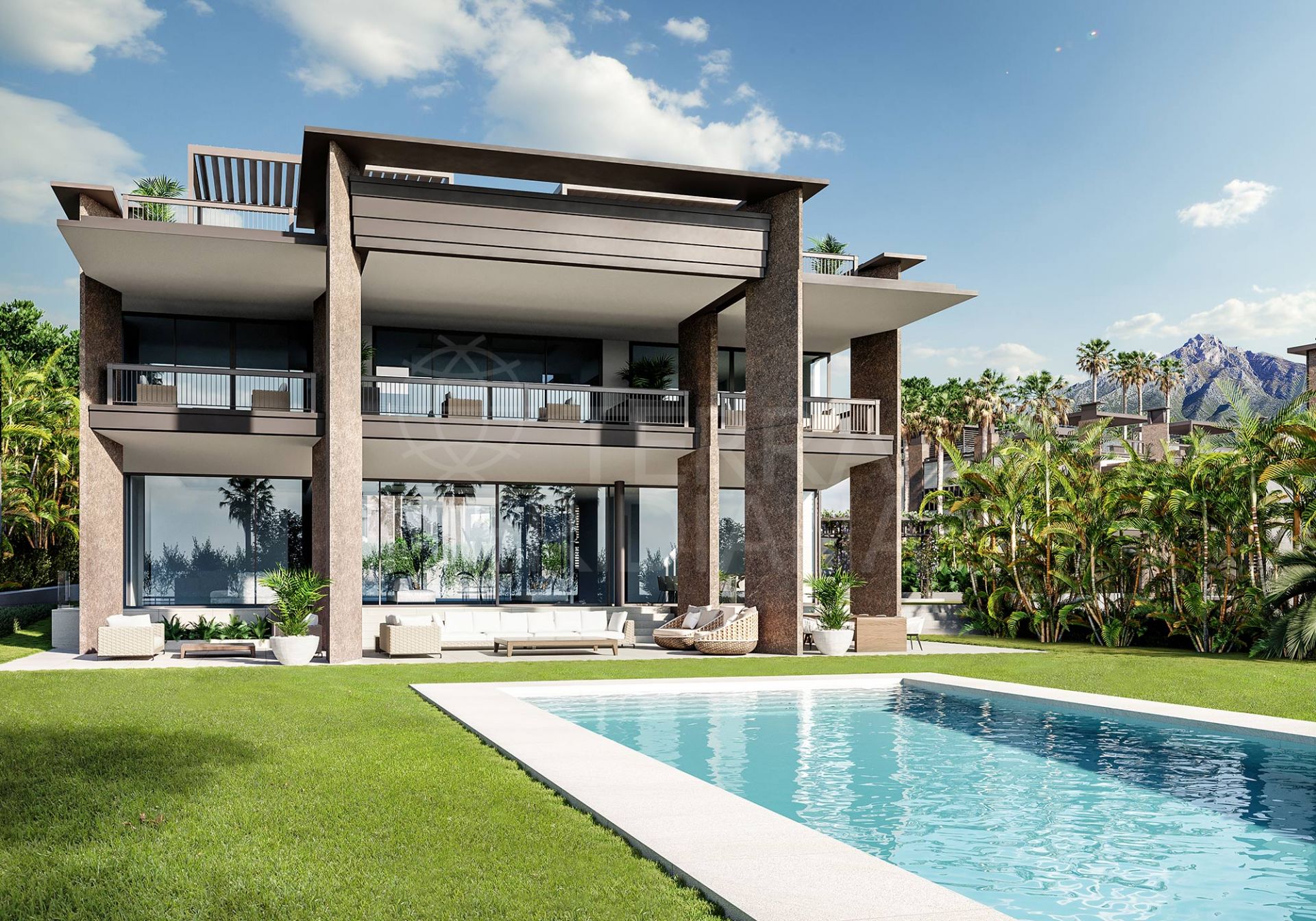 Villa de élite en venta en la exclusiva urbanización de Los Palacetes de Banús, Marbella