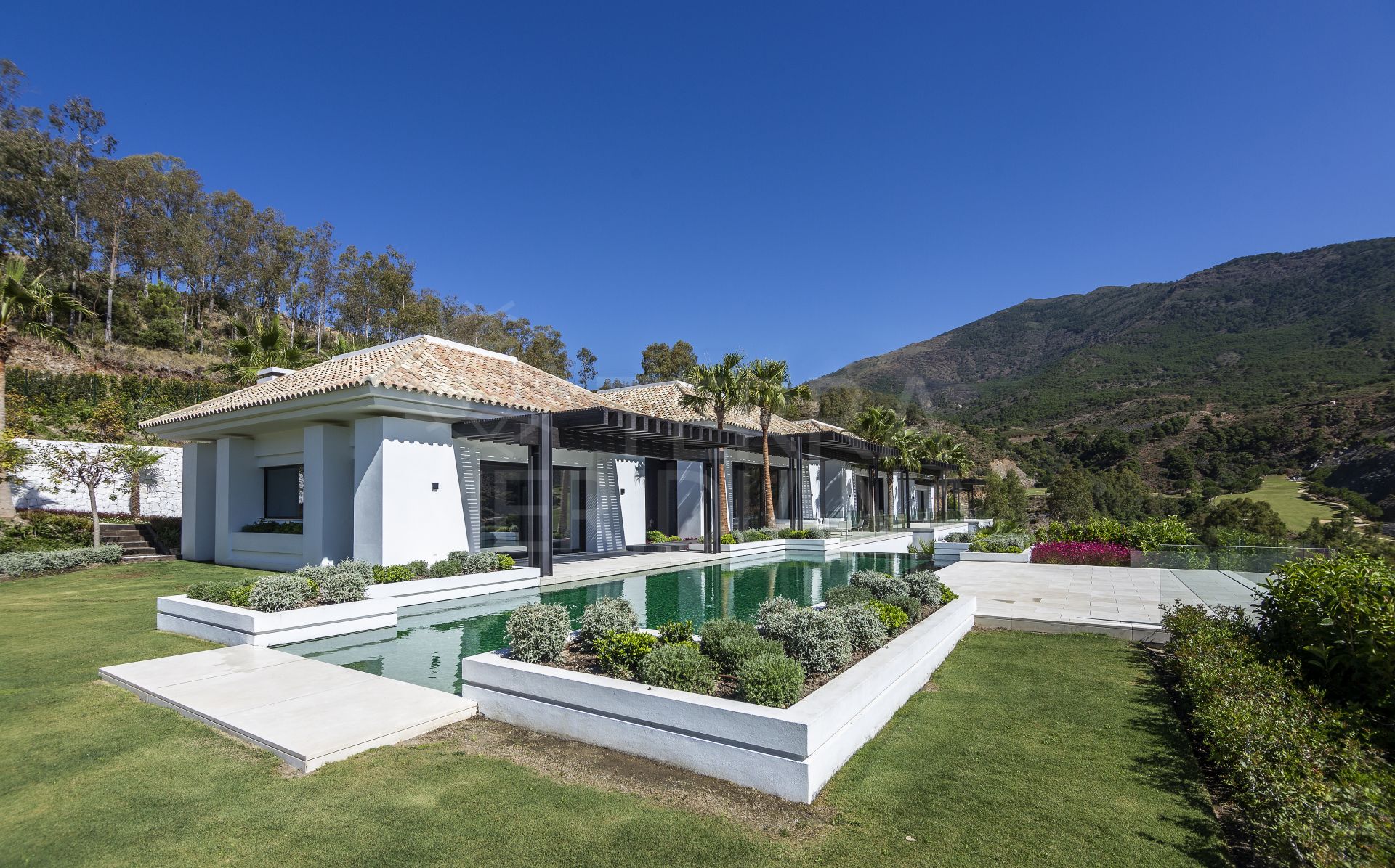 Front line Golf stunning new contemporary villa for sale in La Zagaleta, Benahavis