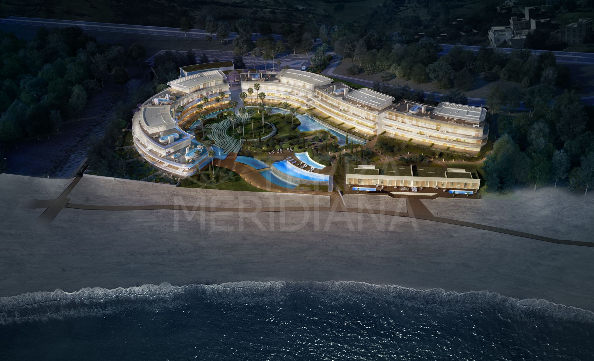 New deluxe contemporary apartments on the beach for sale in The Edge, Estepona