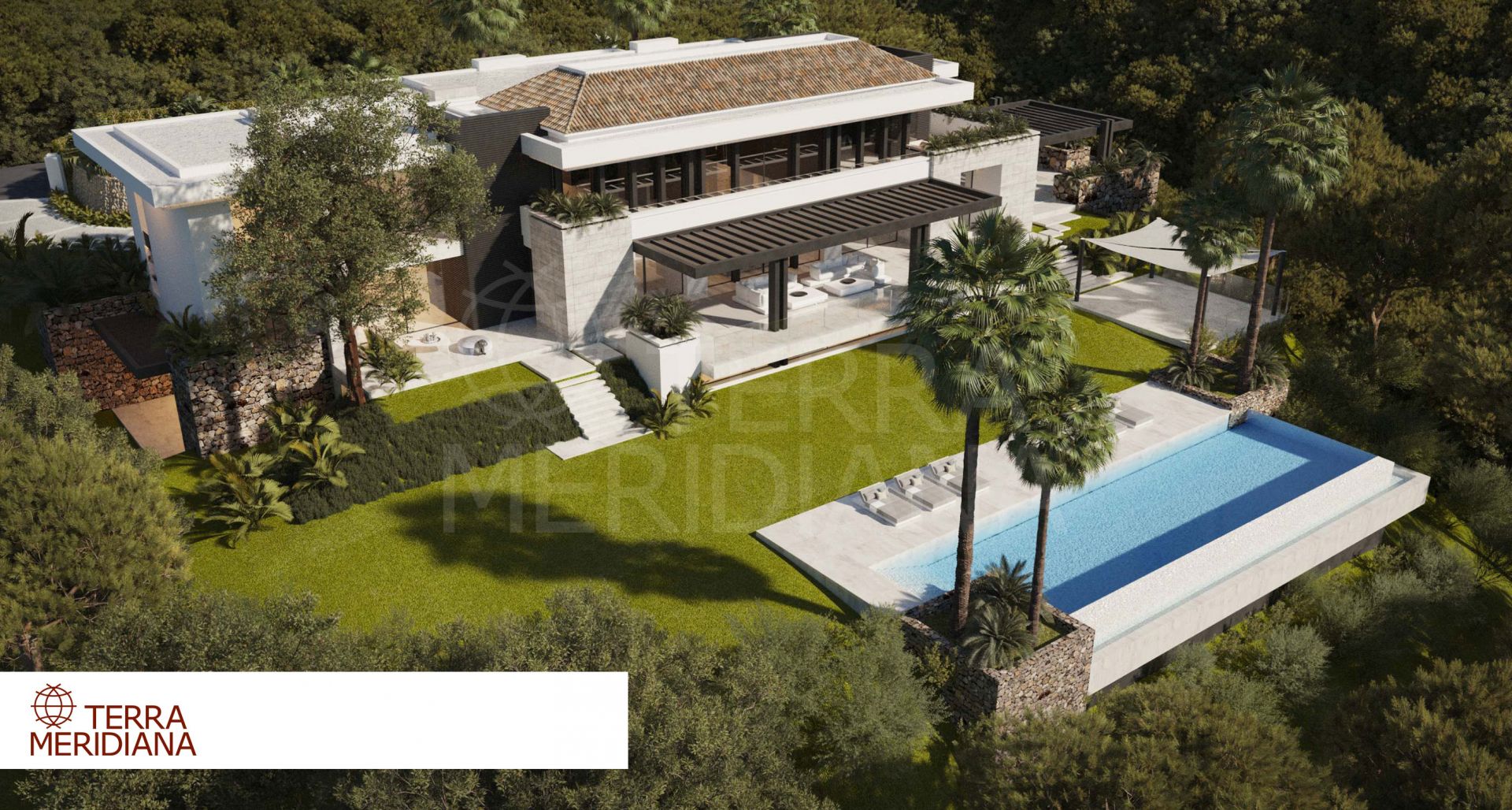 New contemporary-style 8 bedroom luxury villa for sale in premier guard gated La Zagaleta, Benahavis