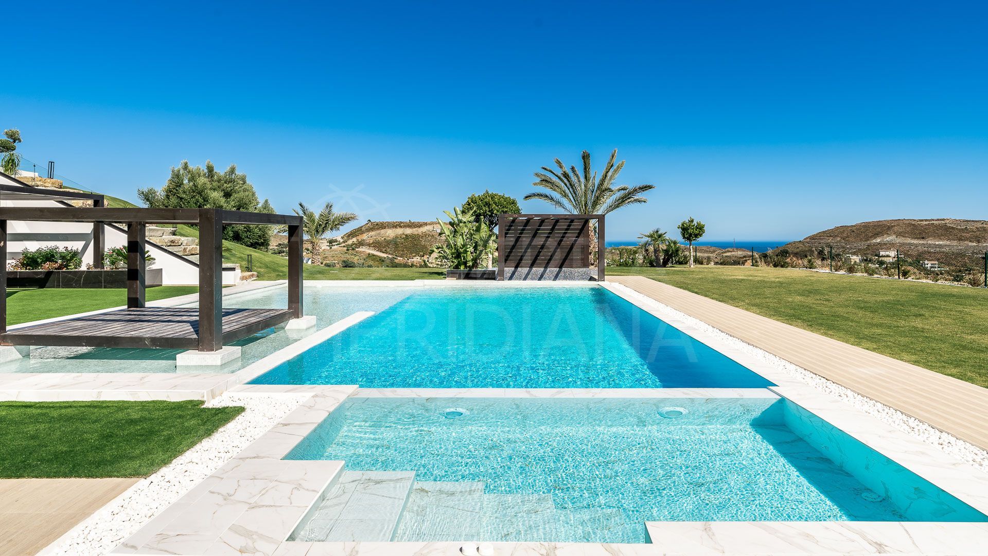 Epic view modern 5 bedroom villa with spa and cinema for sale in Marbella Club Golf Resort, Benahavis