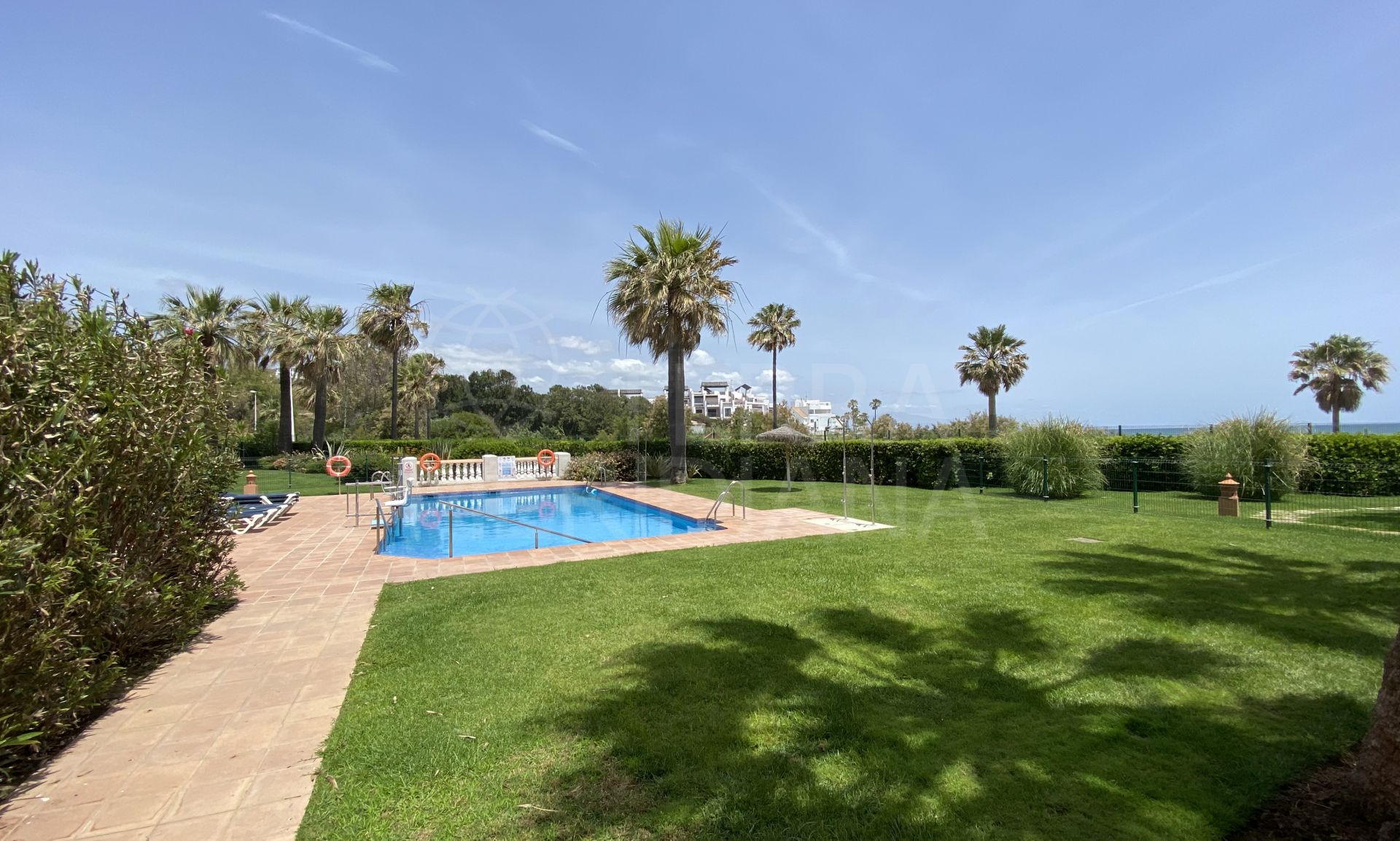 Superb 3 bed duplex penthouse in front-line beach community for sale in Casares costa