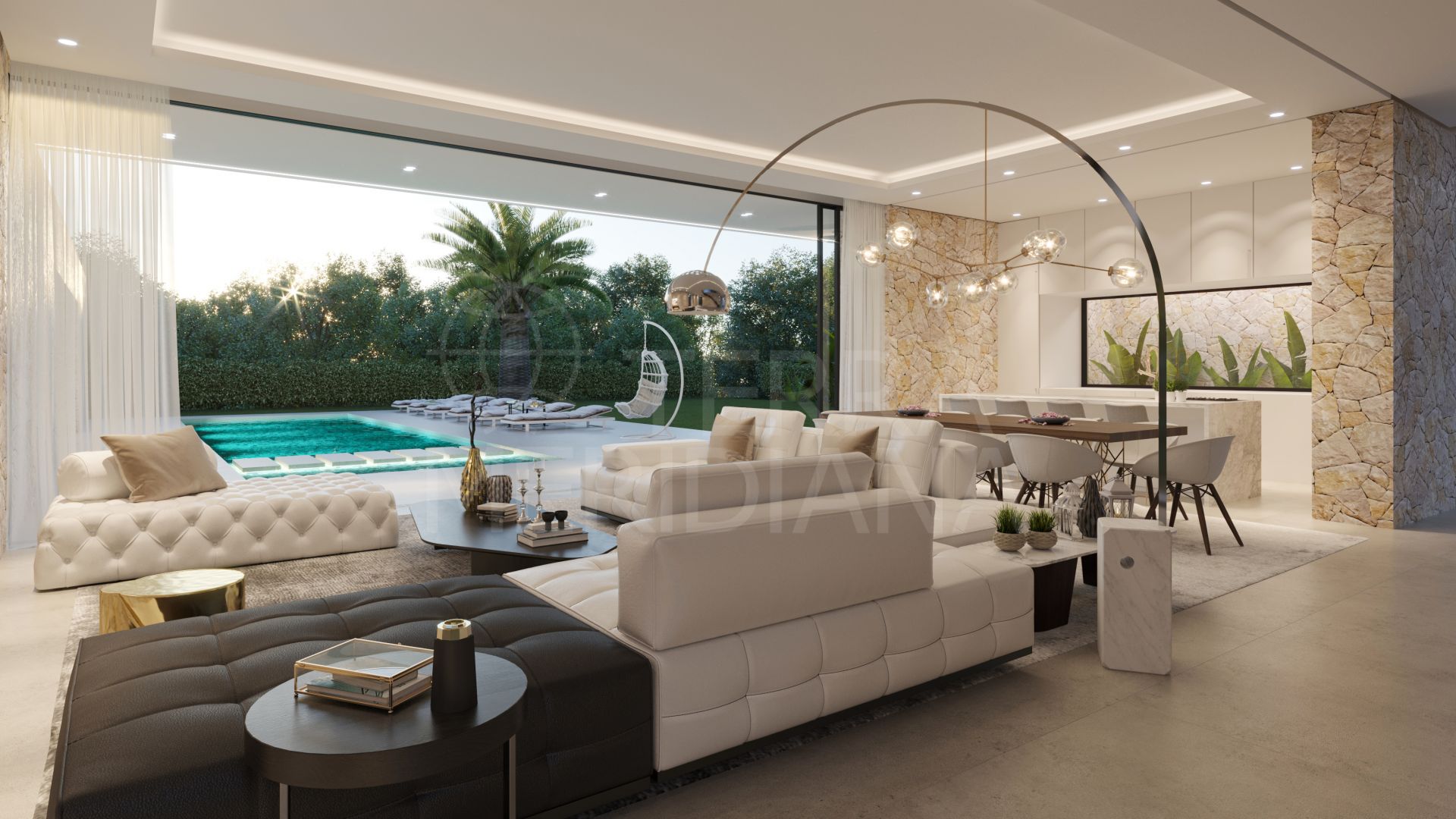 Villa contemporánea de nueva construcción, con 5 dormitorios, piscina y jardín, cerca de la playa, en venta en Marbella
