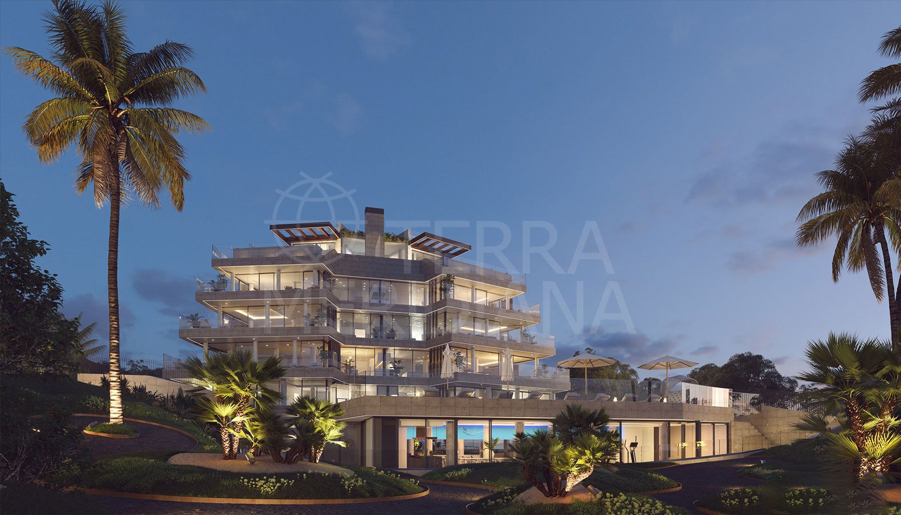 Off plan luxury apartment with 2 bedrooms and sea views for sale in Guadalobón Beach, Estepona