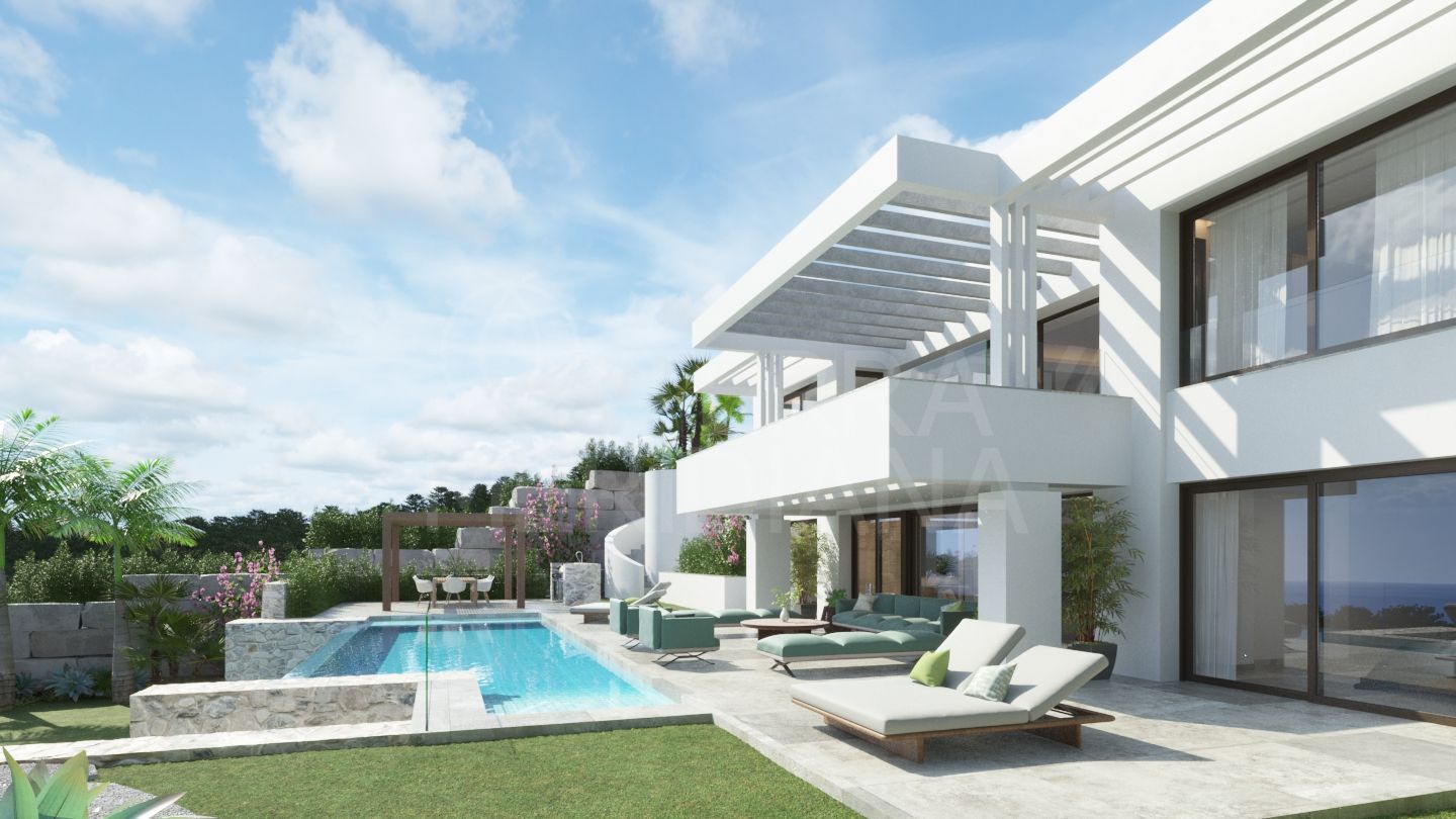 Beautiful brand new contemporary villa with gorgeous views for sale in Paraiso Alto, Benahavis