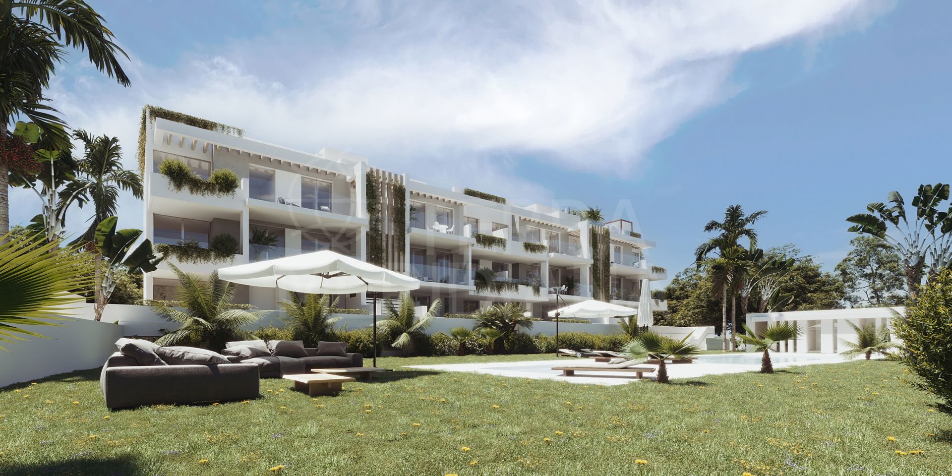 New build 3-bedroom apartment with sea views for sale in Faro de Selwo, New Golden Mile Estepona