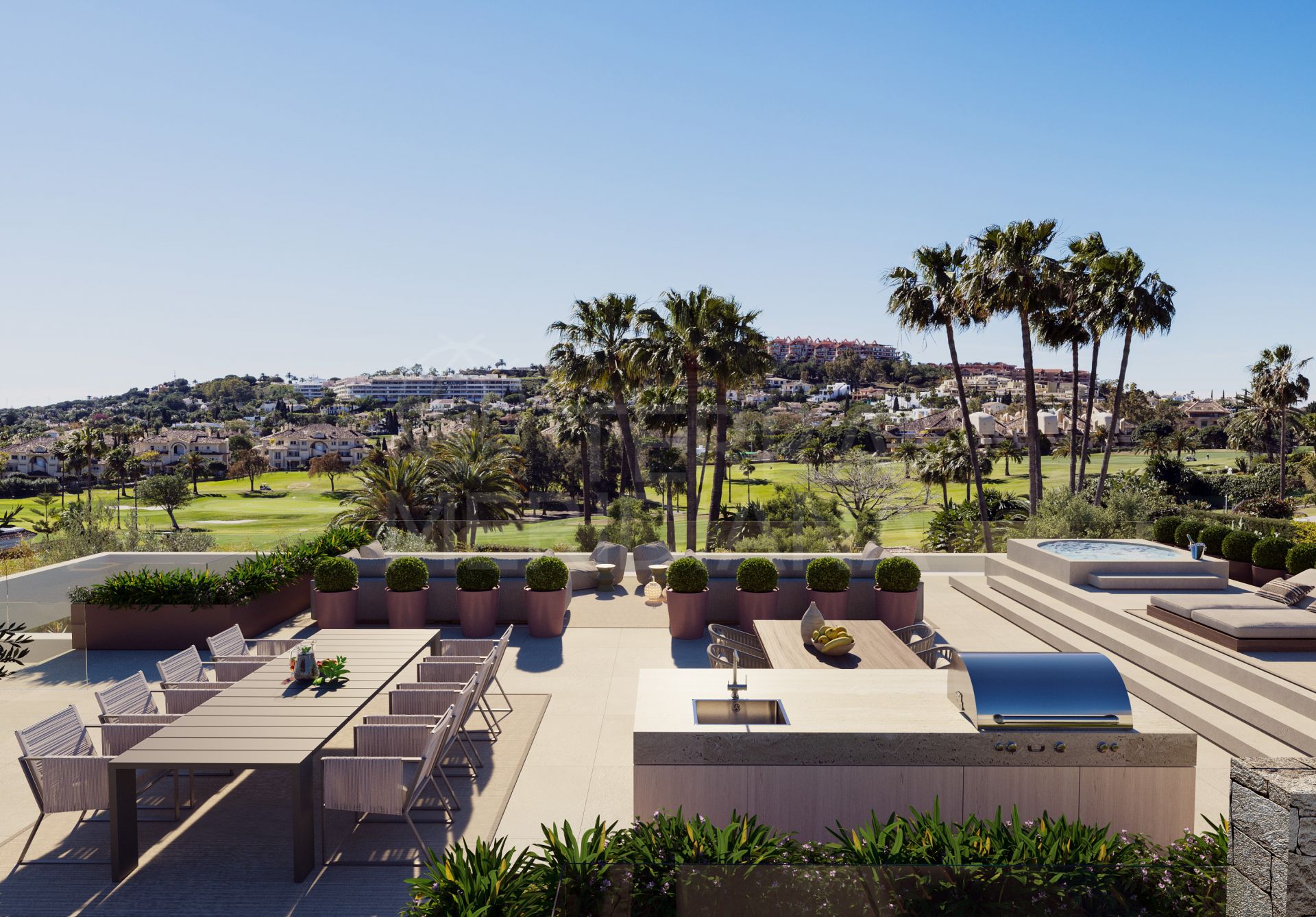 Nouvelle villa conçue pour profiter pleinement des vues sur le golf à vendre à Nueva Andalucía, Marbella
