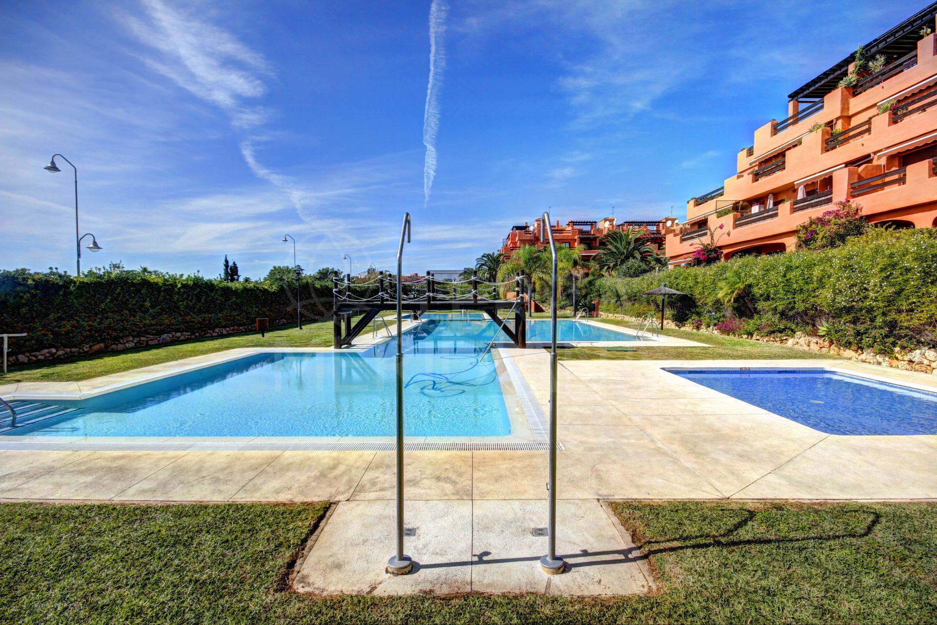 Ground floor apartment for sale in the front line beach community of Playa del Angel, Estepona