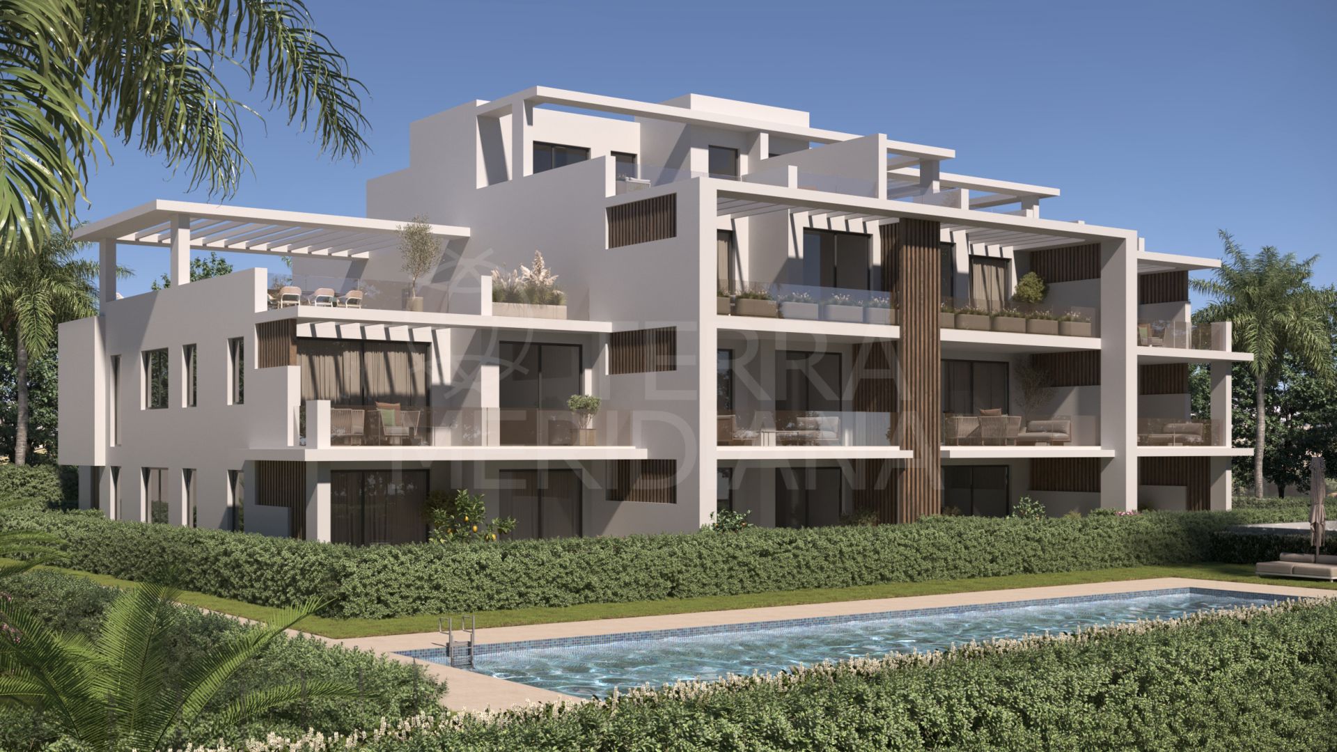 Fabuleux Duplex Penthouse hors plan dans un tout nouveau développement sur le New Golden Mile d'Estepona