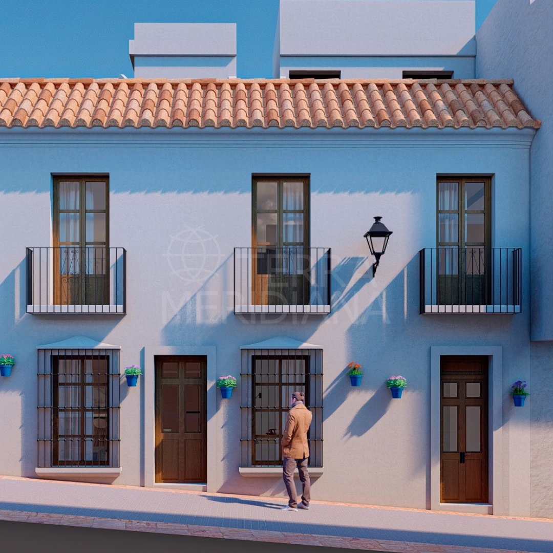Brand New Contemporary 3-Bed Andalusian Townhouse For Sale in Estepona Old Town