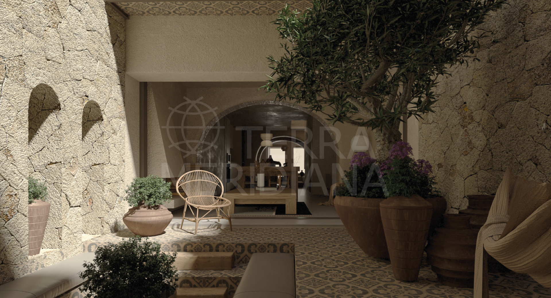 Casa adosada para reformar vendida con proyecto aprobado, piscina en la azotea en el casco antiguo de Estepona