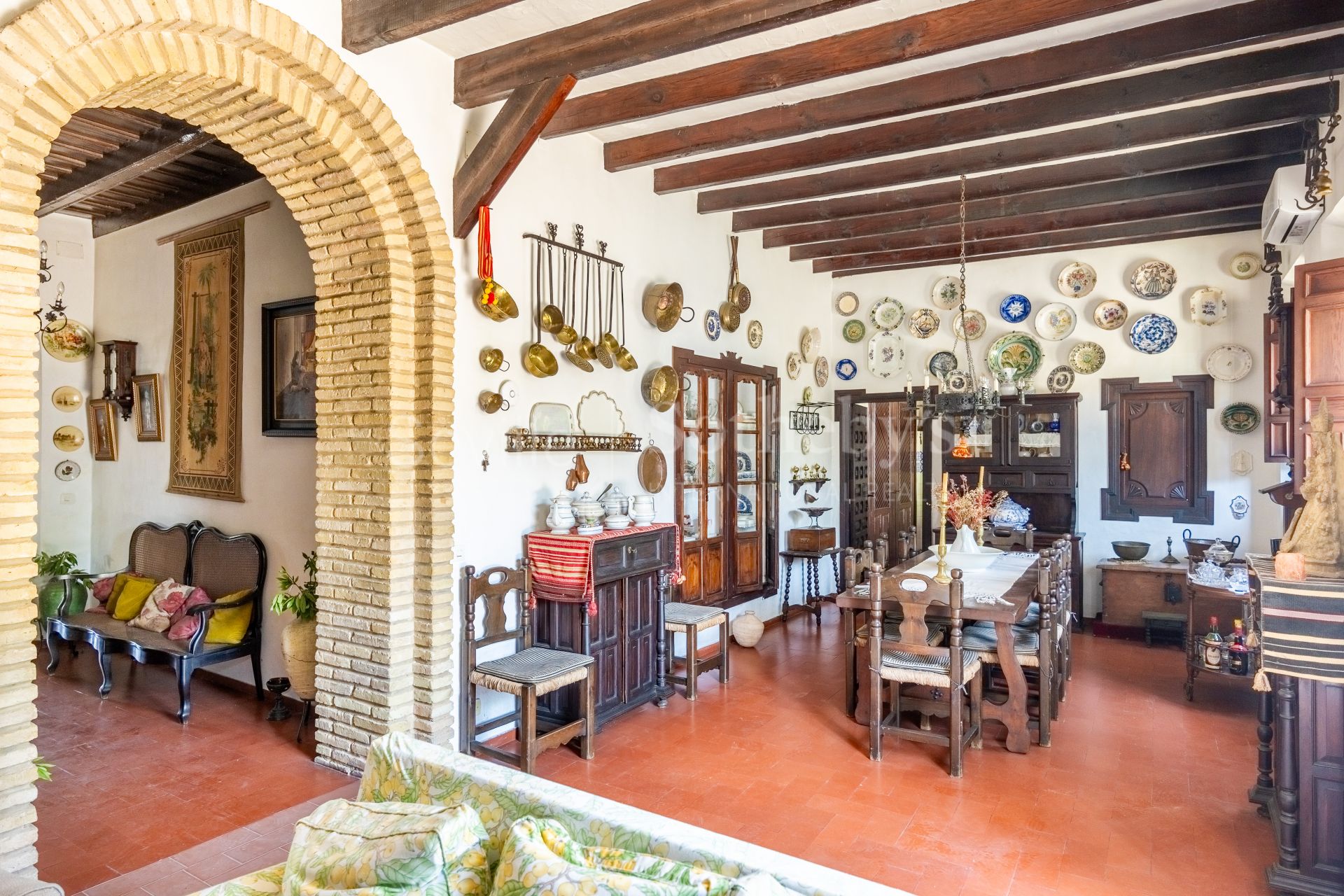 Casa de estilo andaluz en el entorno del Parque Nacional de Doñana