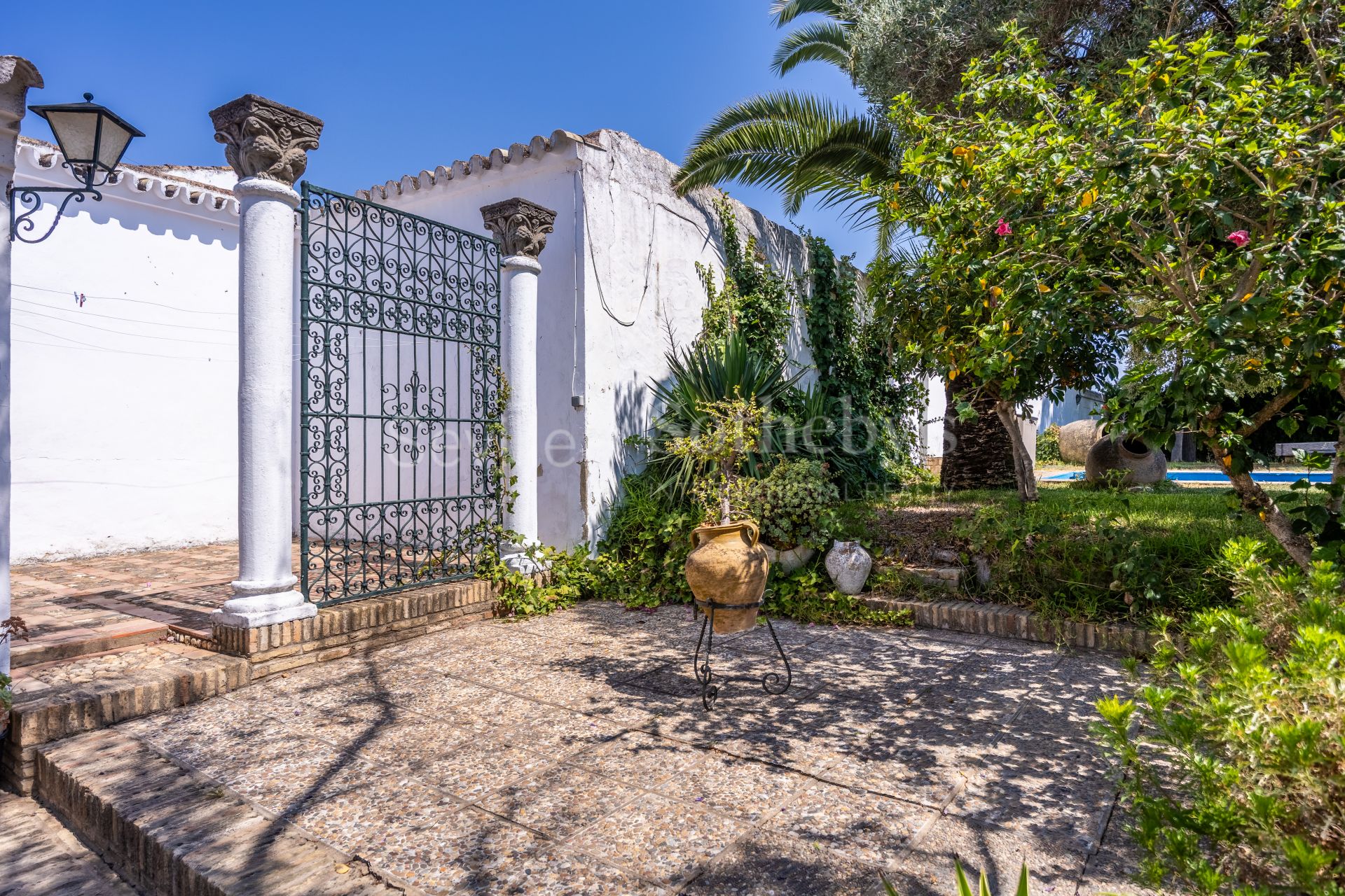 Casa de estilo andaluz en el entorno del Parque Nacional de Doñana