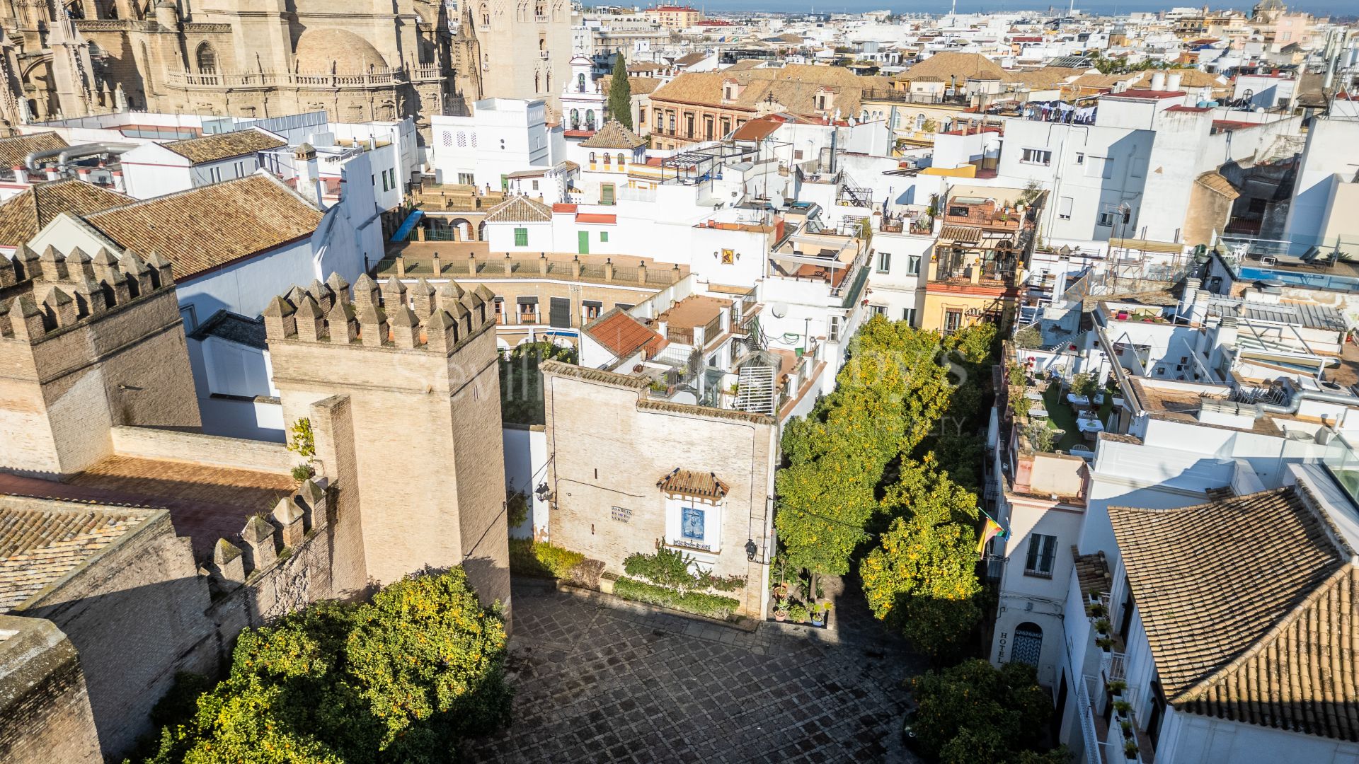 Casa sevillana con licencia turística y vistas a la Catedral