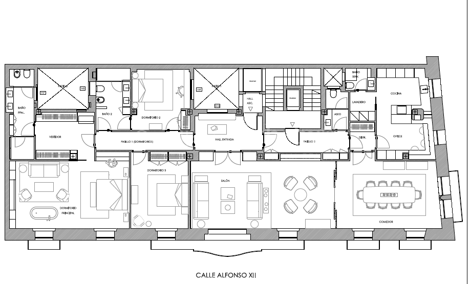 Residencia de lujo reformada en la Plaza del Museo