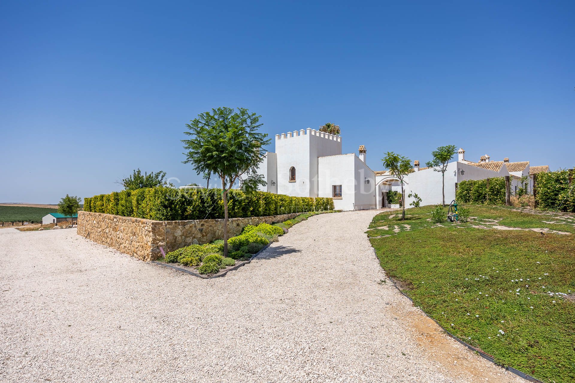 Cortijo Los Ojuelos, renovated in 2022, with a pool and event area.