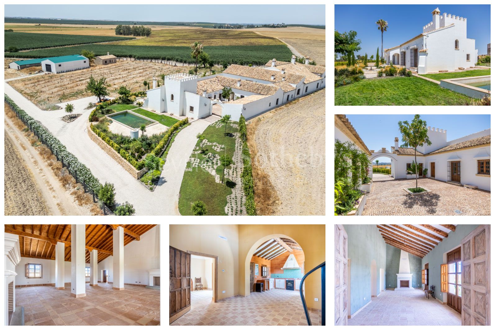 Cortijo Los Ojuelos, renovated in 2022, with a pool and event area.