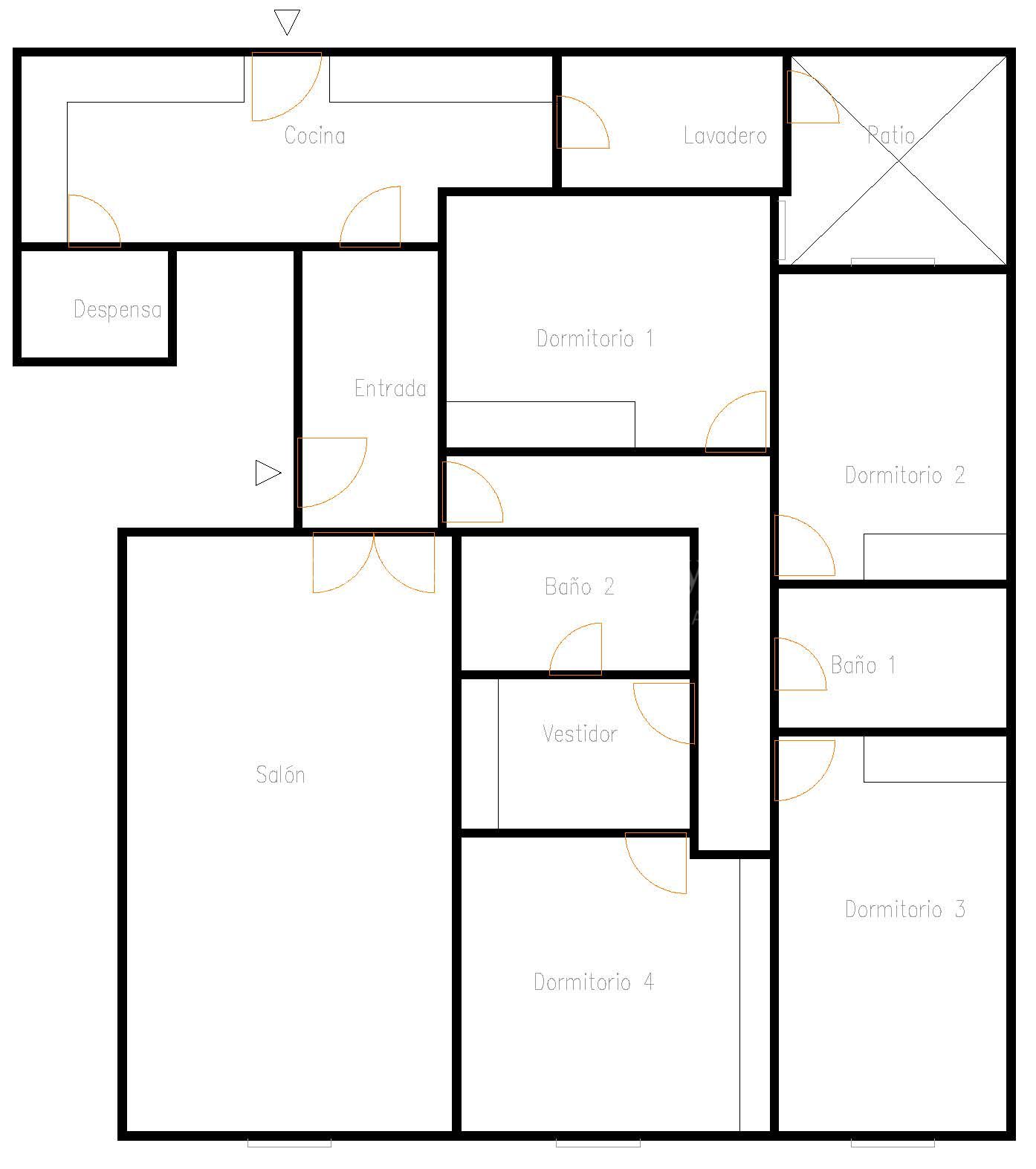 Piso de 4 dormitorios con garaje y trastero en pleno centro