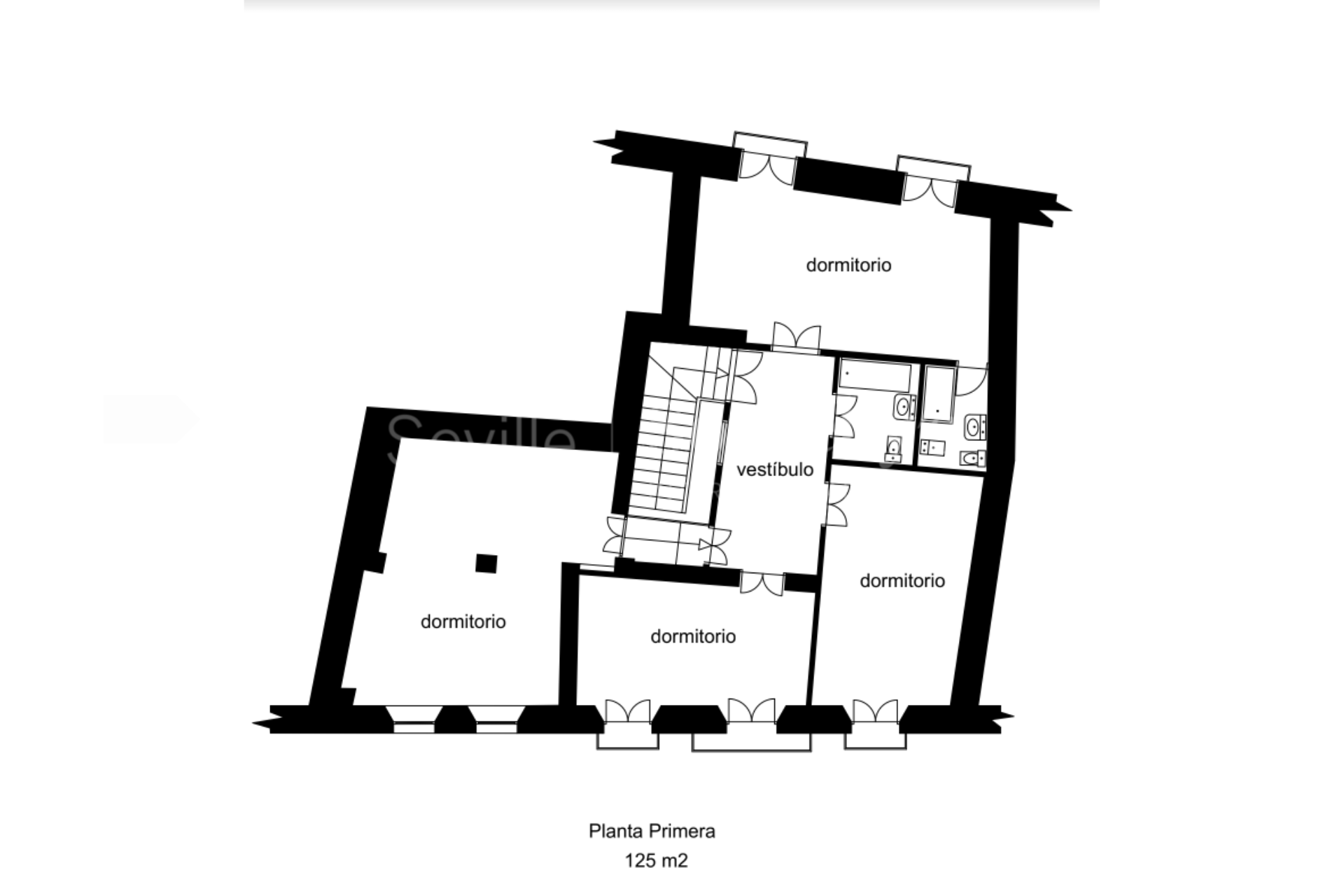 Four-story house in the historic centre of Ronda with impressive views