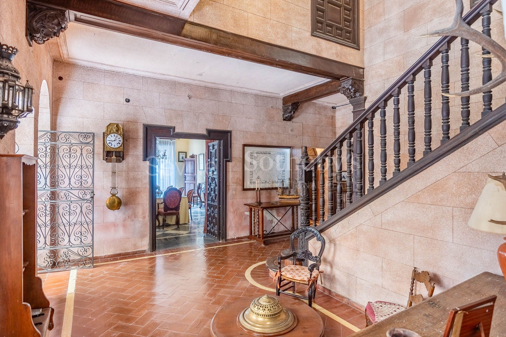 Historic palace house with courtyard in Andújar