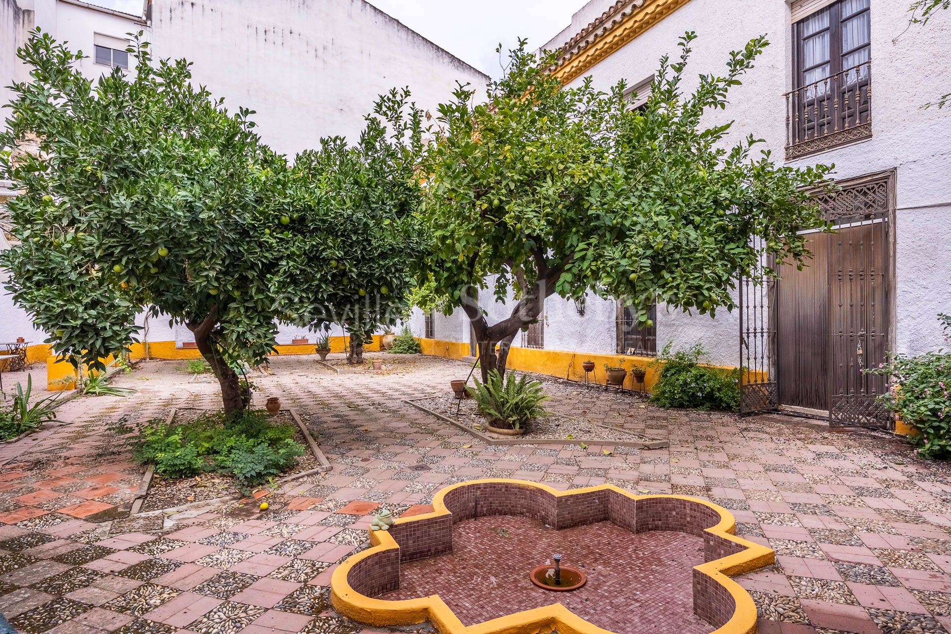 Historic palace house with courtyard in Andújar