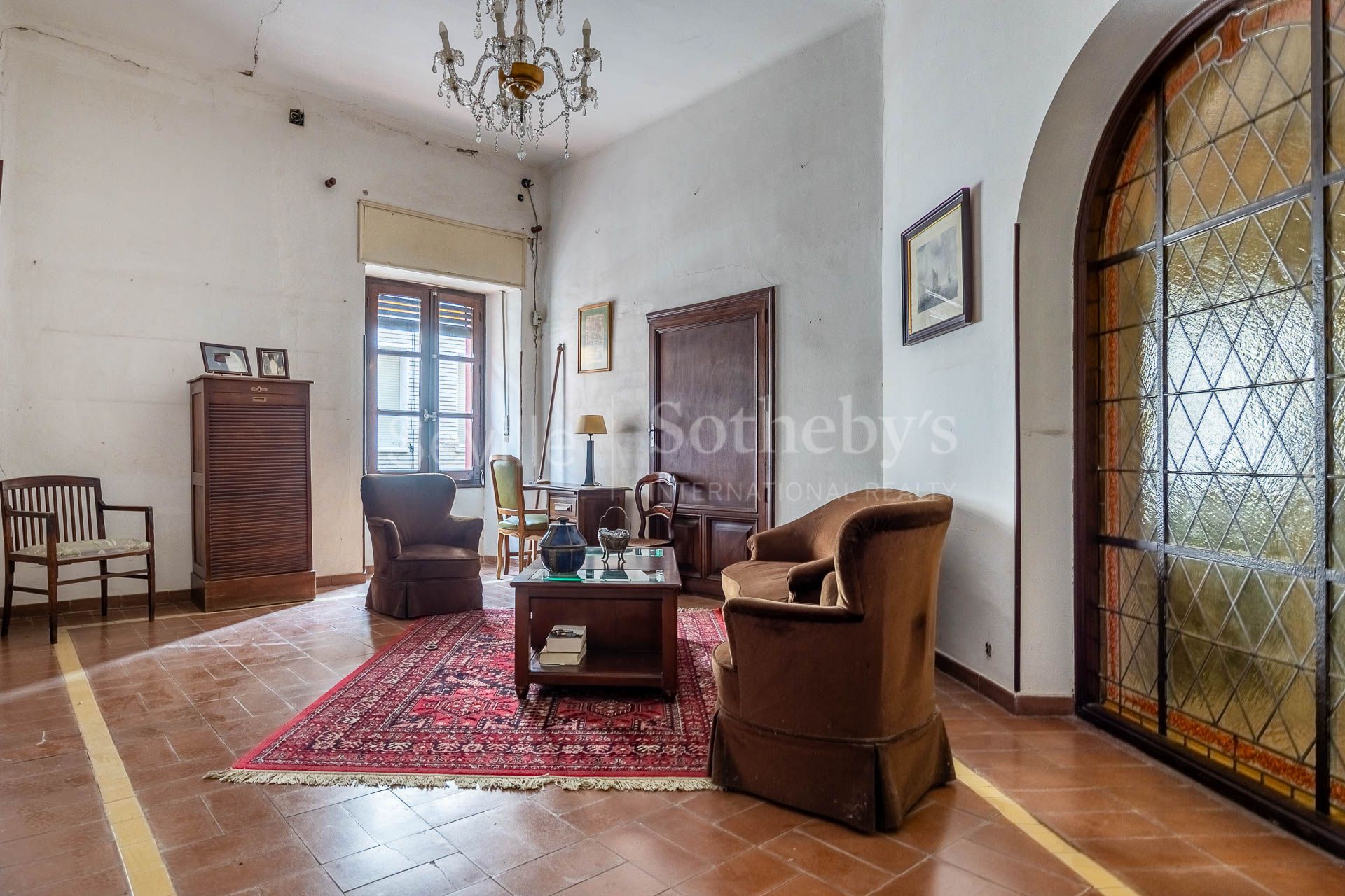 Historic palace house with courtyard in Andújar