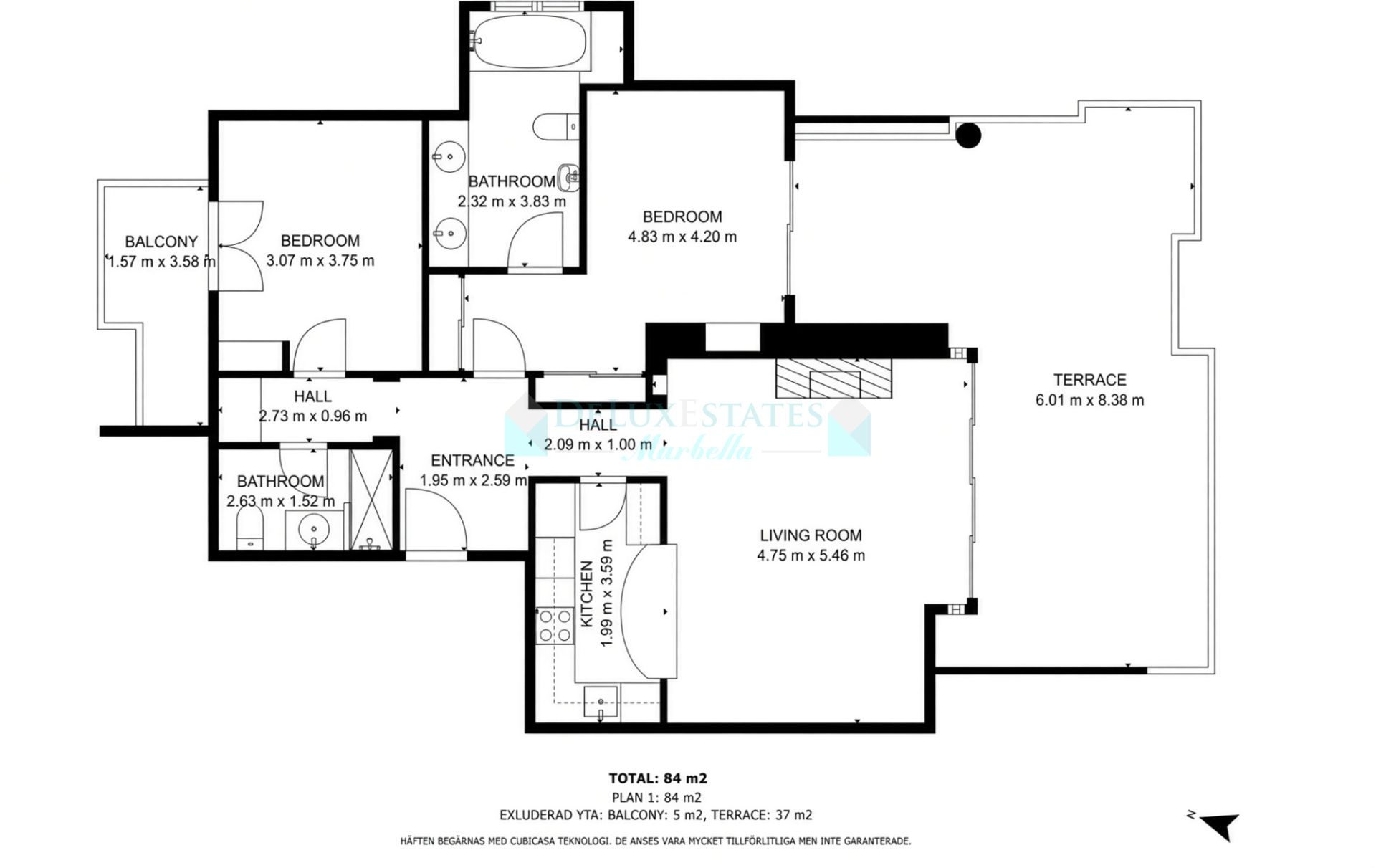 Penthouse for sale in Las Alamandas, Nueva Andalucia