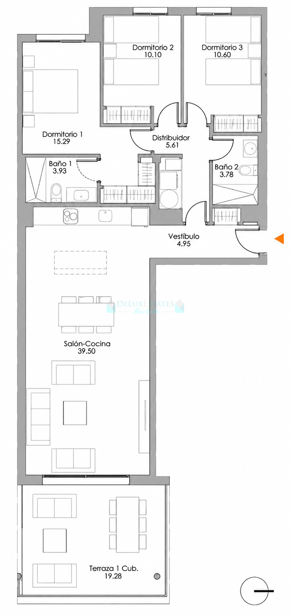 Apartment for sale in La Resina Golf, Estepona
