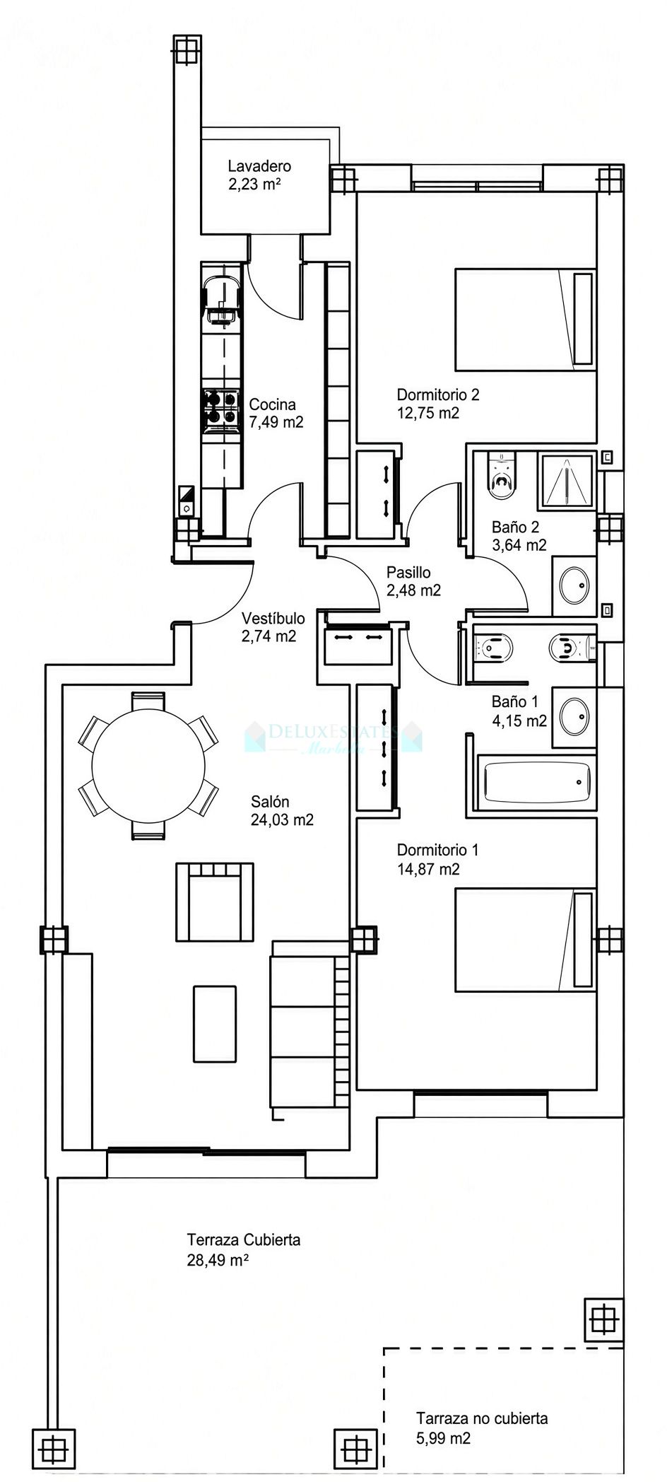 Ground Floor Apartment for sale in Altos de Estepona, Estepona