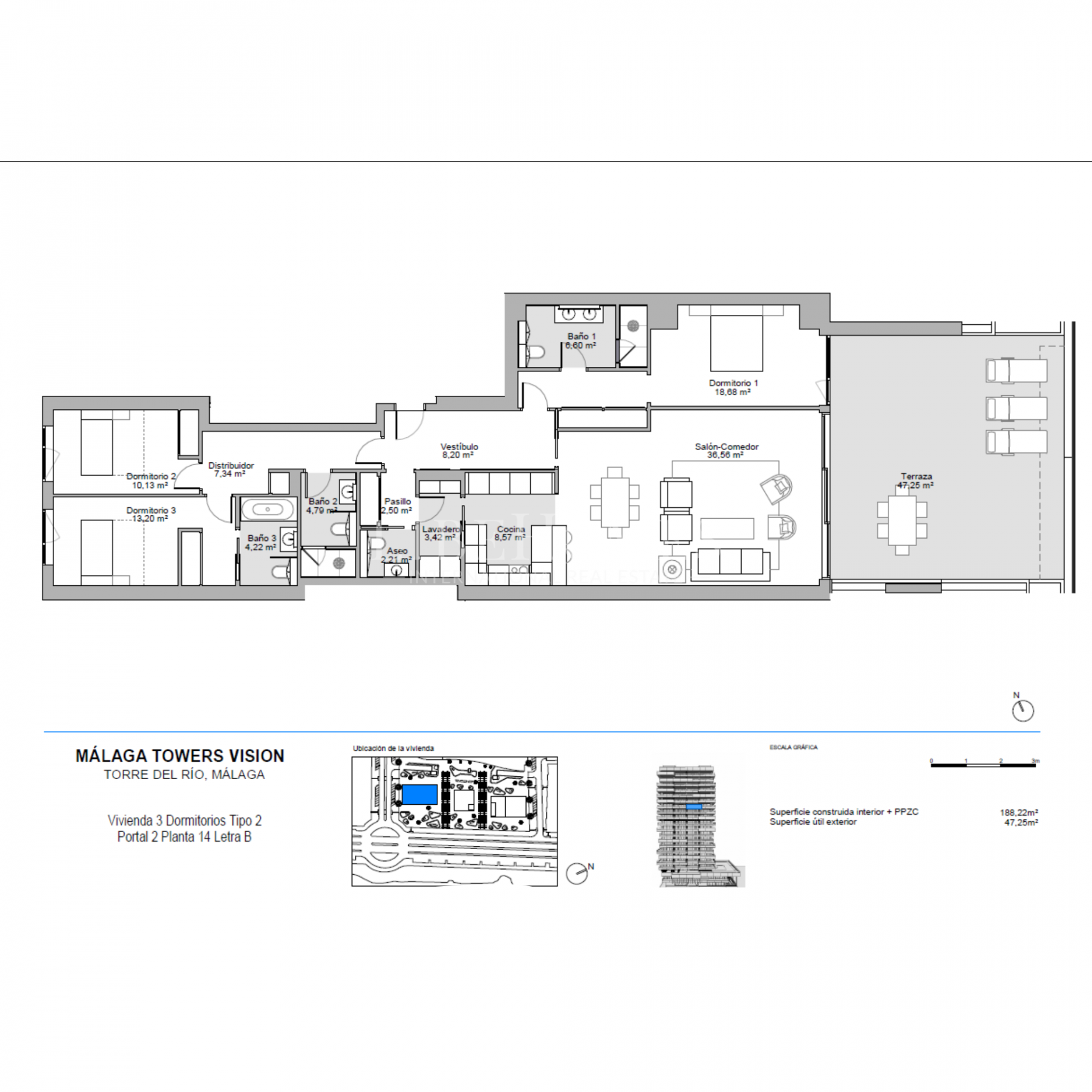 Brand new, luxury beachfront apartment for sale in Malaga city