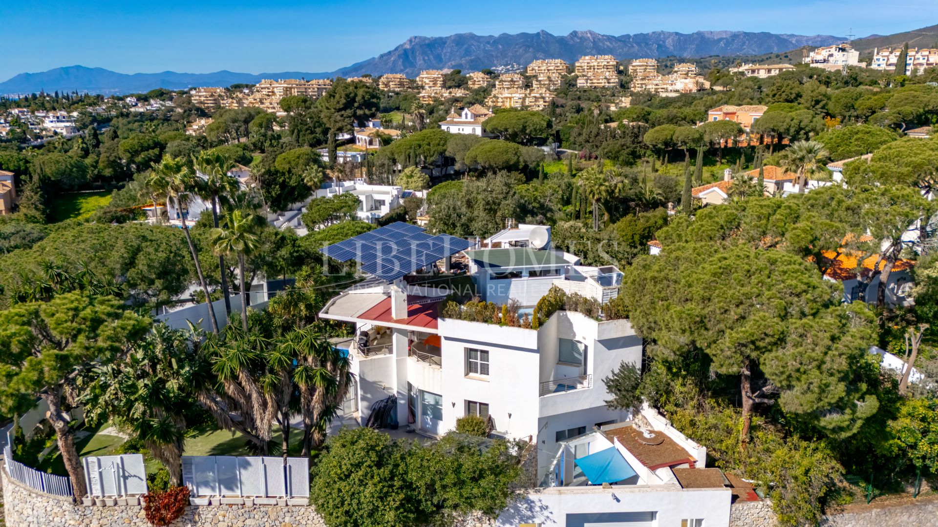 Eight bedroom villa with panoramic sea views in Elviria, Marbella
