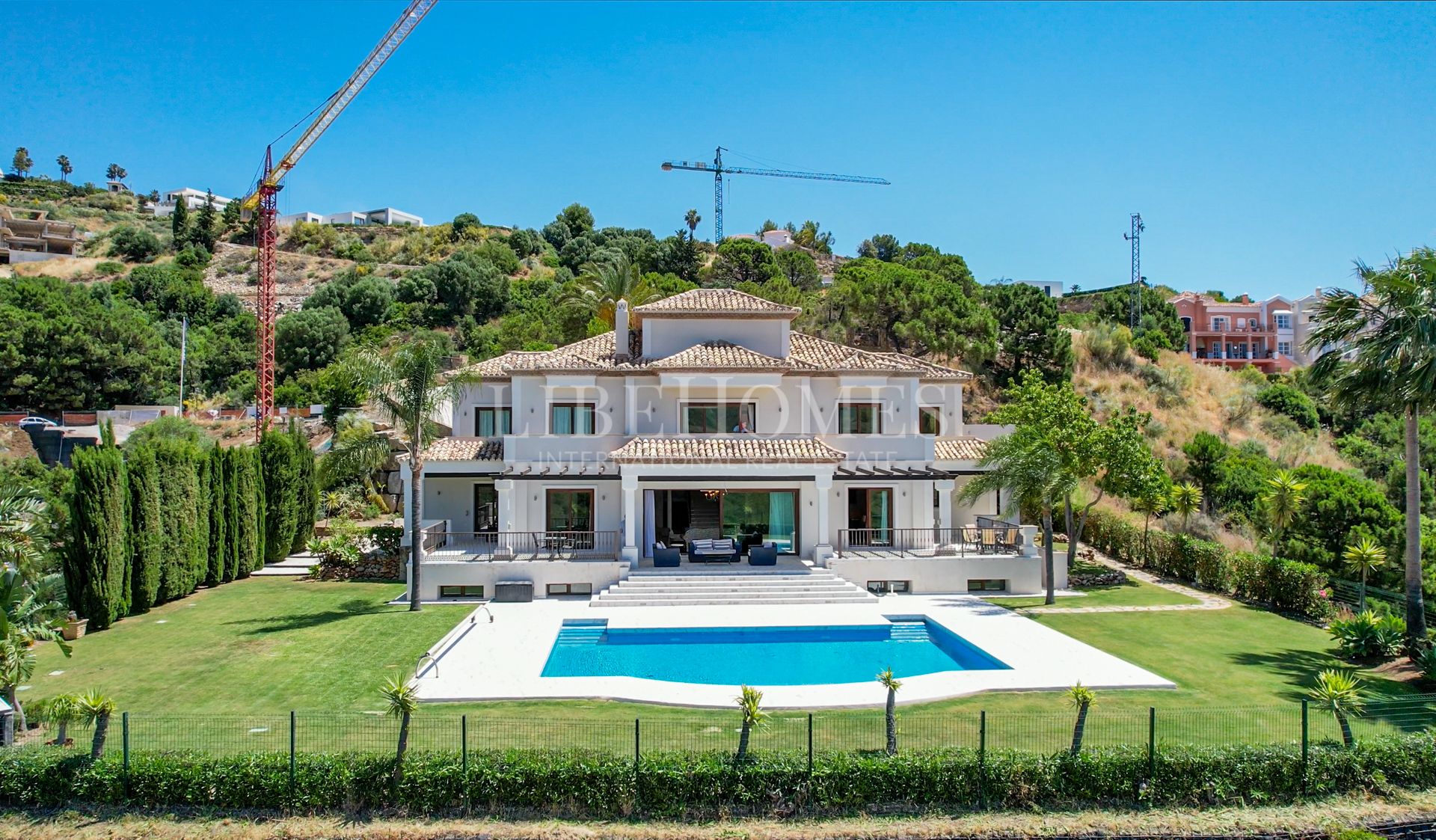 Villa avec vue spectaculaire sur la mer à Monte Mayor, Benahavis