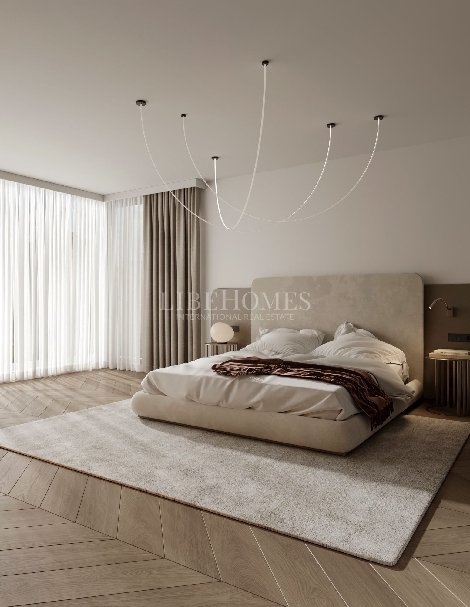 Villa de style moderne, toute neuve, vue mer, à Marbella Golden Mile